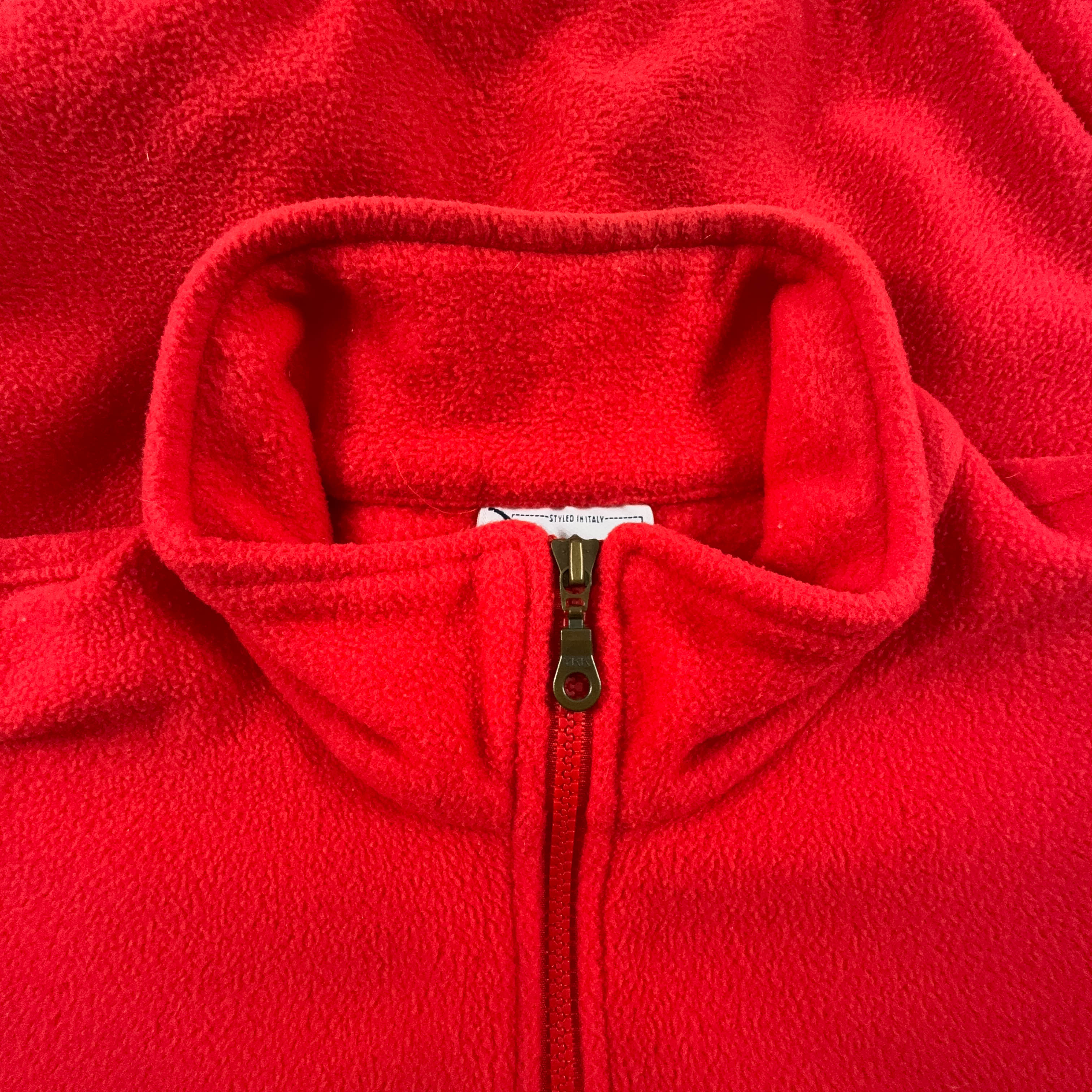 Pile Sergio Tacchini Vintage rosso quarter zip - Taglia L uomo