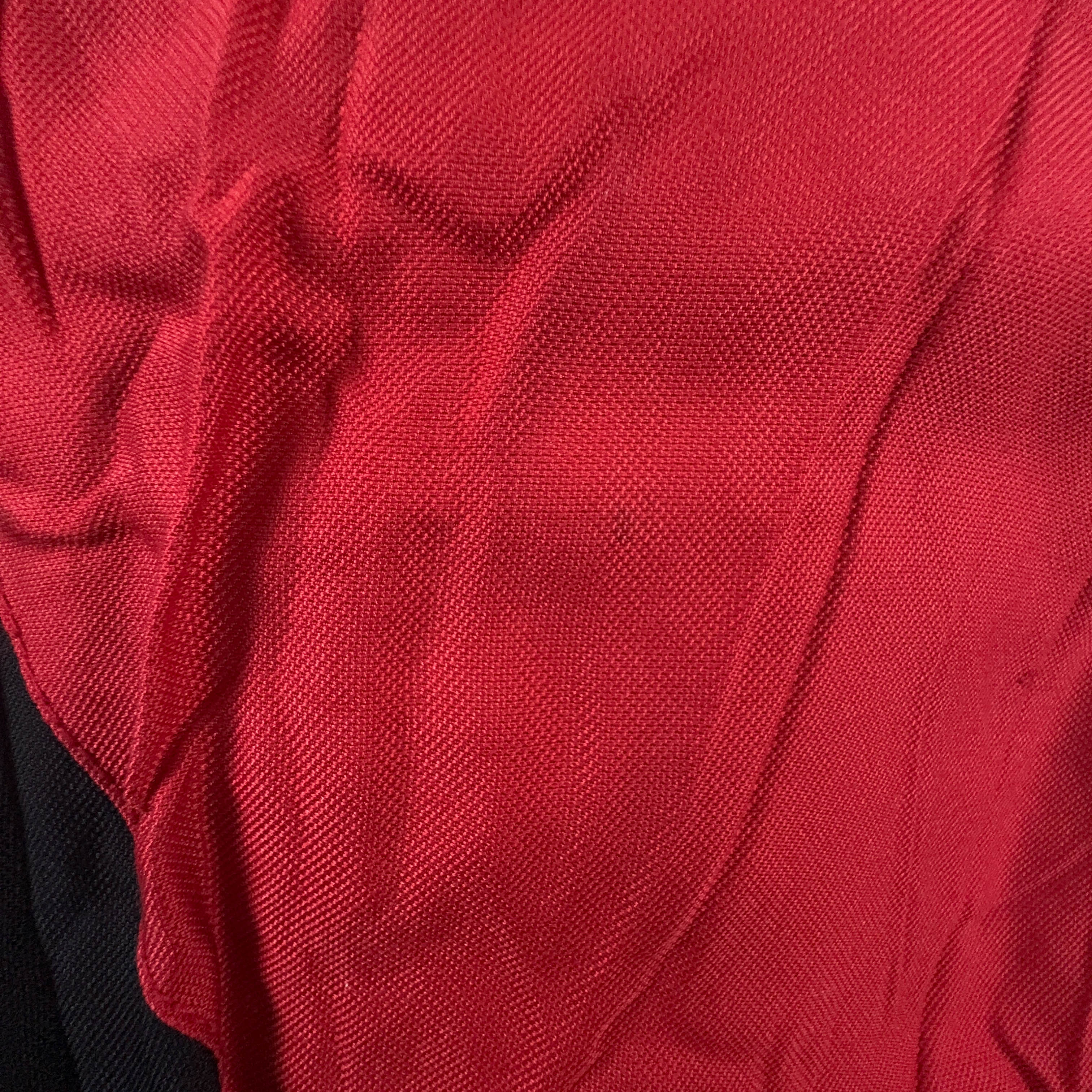 Giacca invernale Colmar Vintage rossa e nera con bottoni e cappuccio anni 00 - Taglia 52 uomo