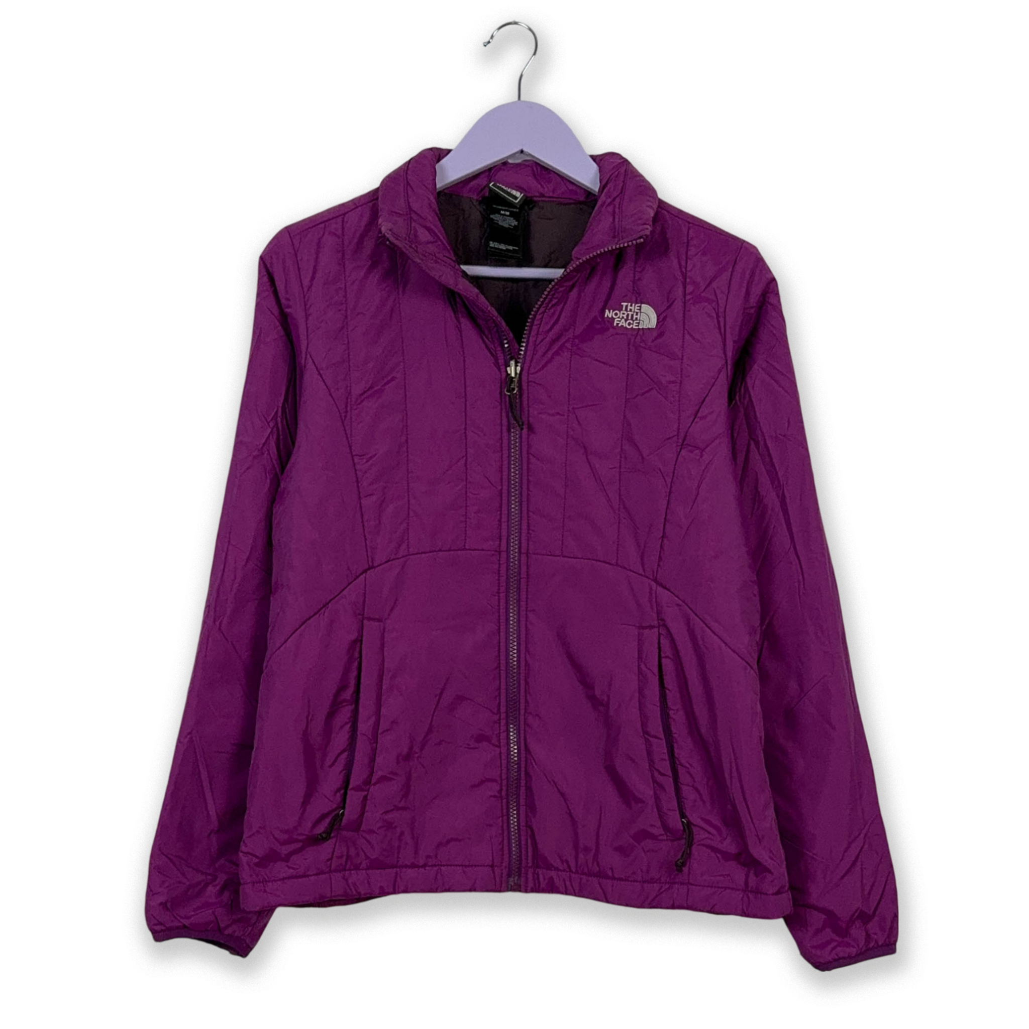 Giacca The North Face trapuntata viola con zip - Taglia M donna