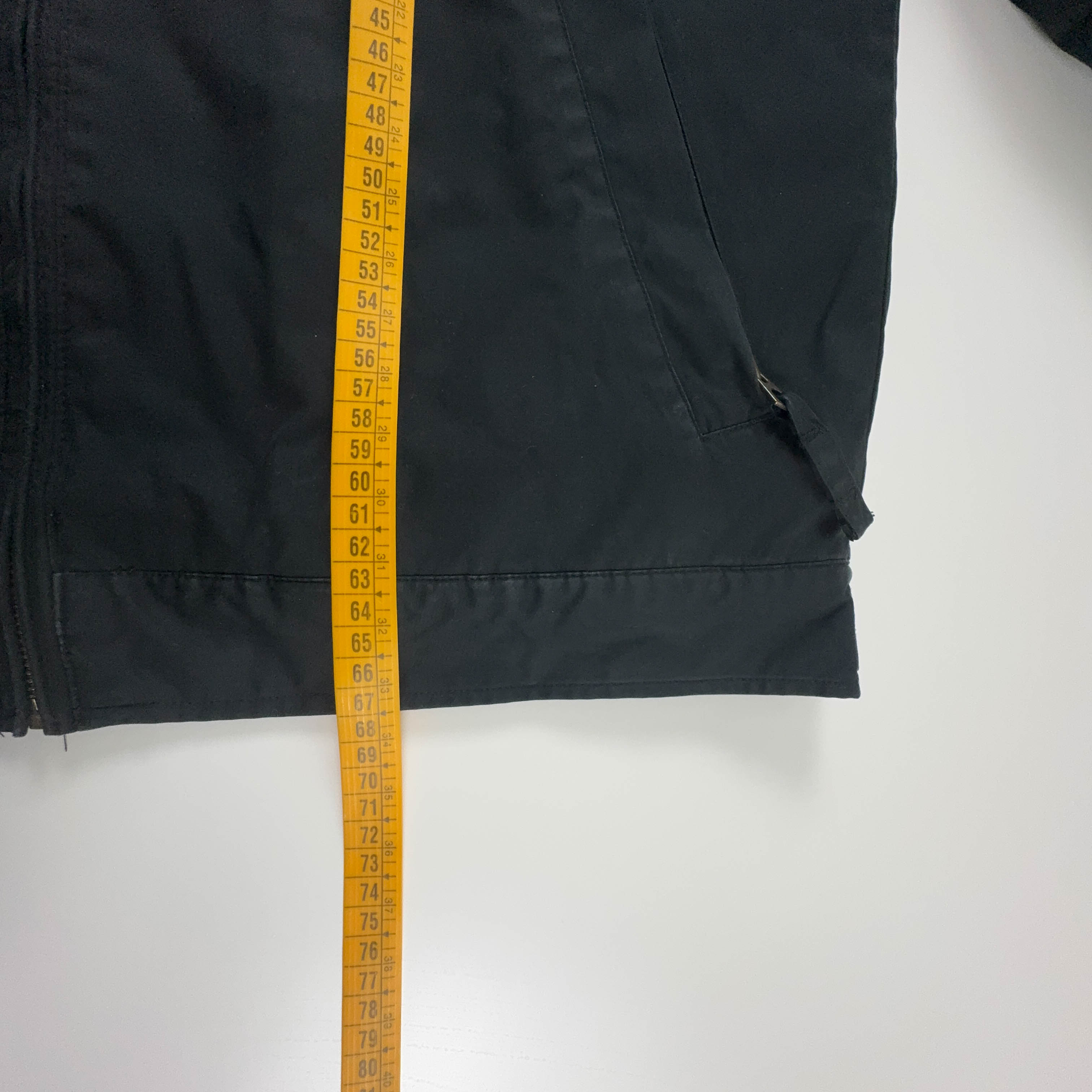 Giacca invernale Ralph Lauren nera con zip e cappuccio - Taglia M uomo