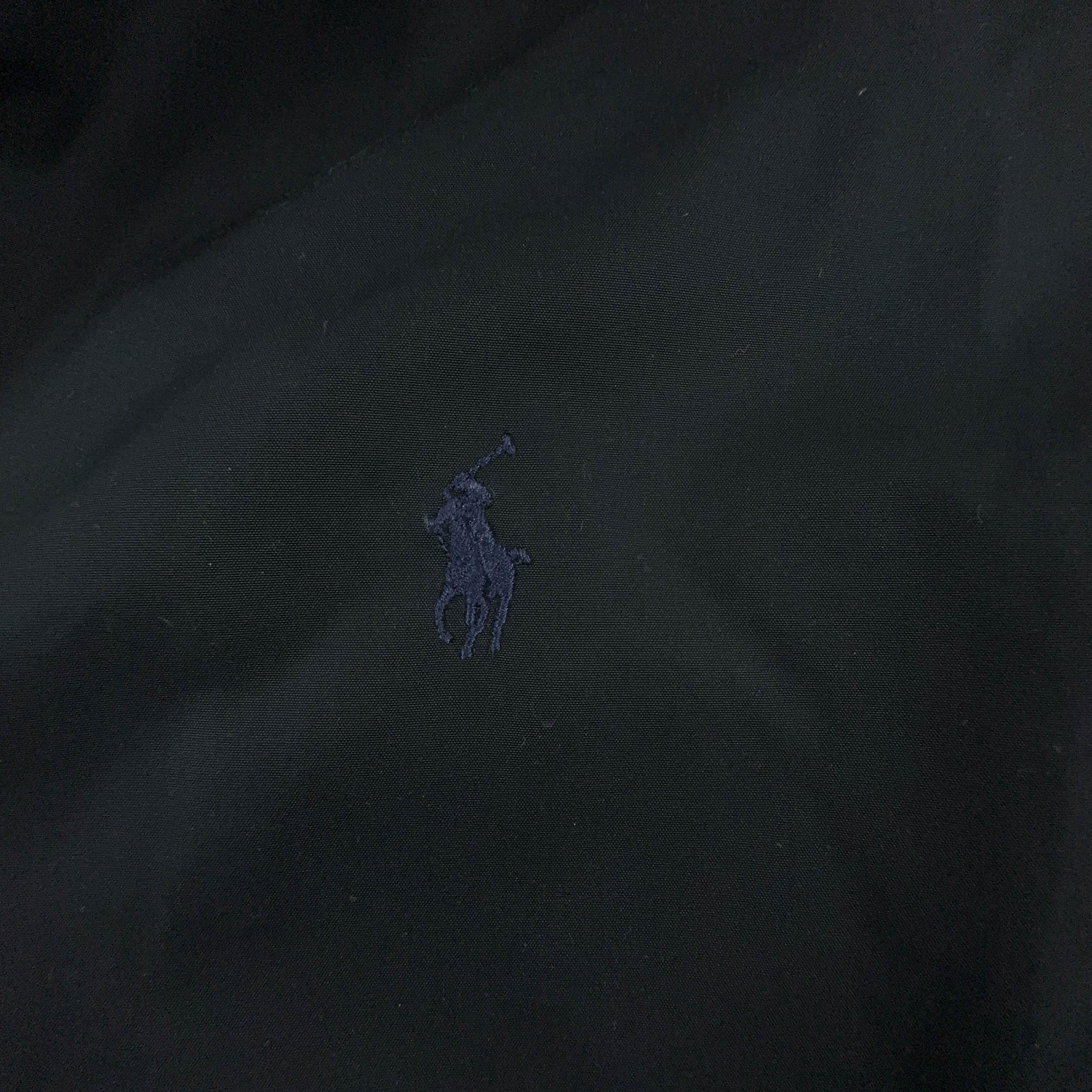 Giacca invernale Ralph Lauren nera con zip e cappuccio - Taglia M uomo