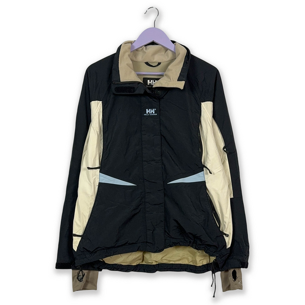 Giacca Helly Hansen Vintage nera e beige Helly Tech impermeabile - Taglia M/L uomo