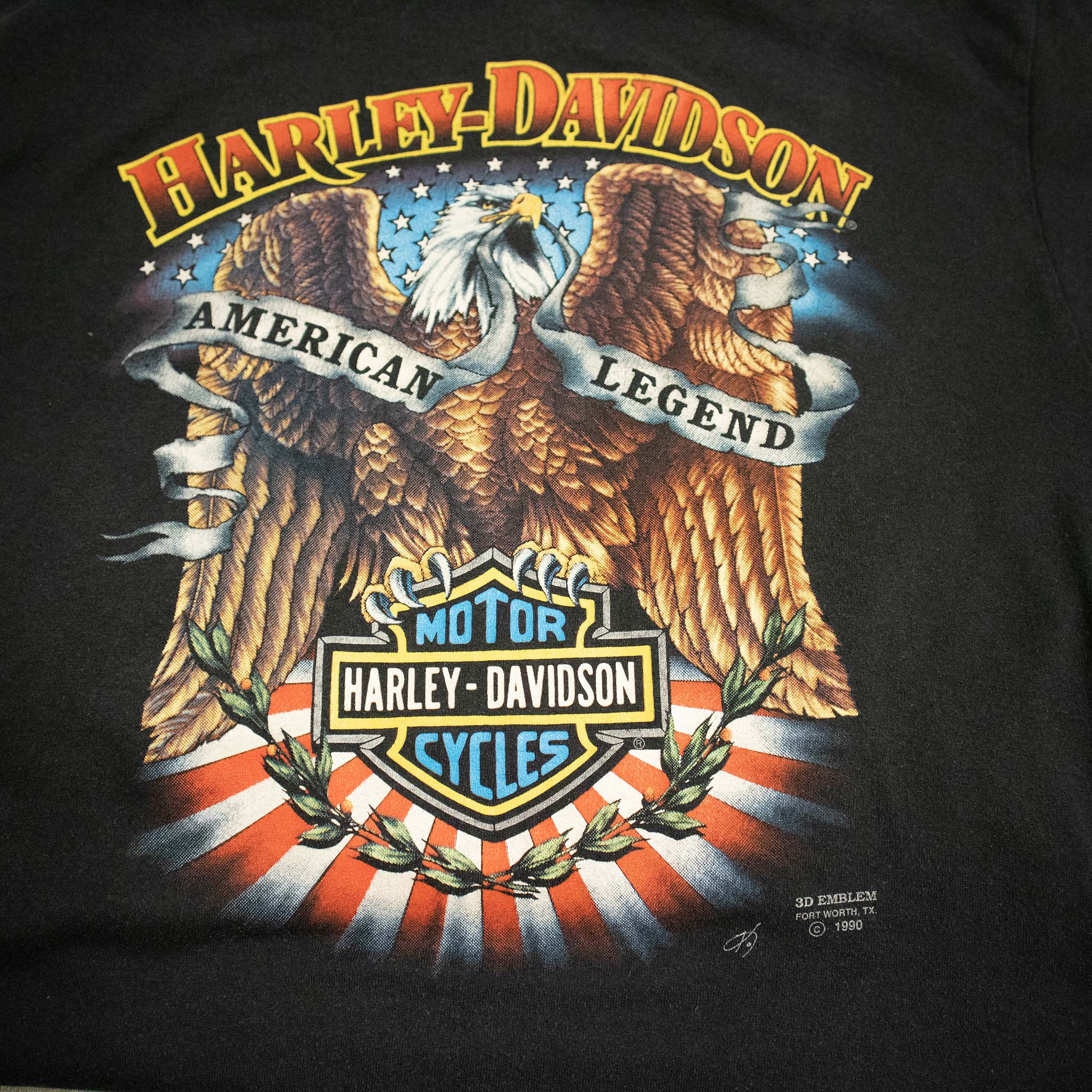 T shirt Harley Davidson 1990 Made in USA Vintage - Taglia L