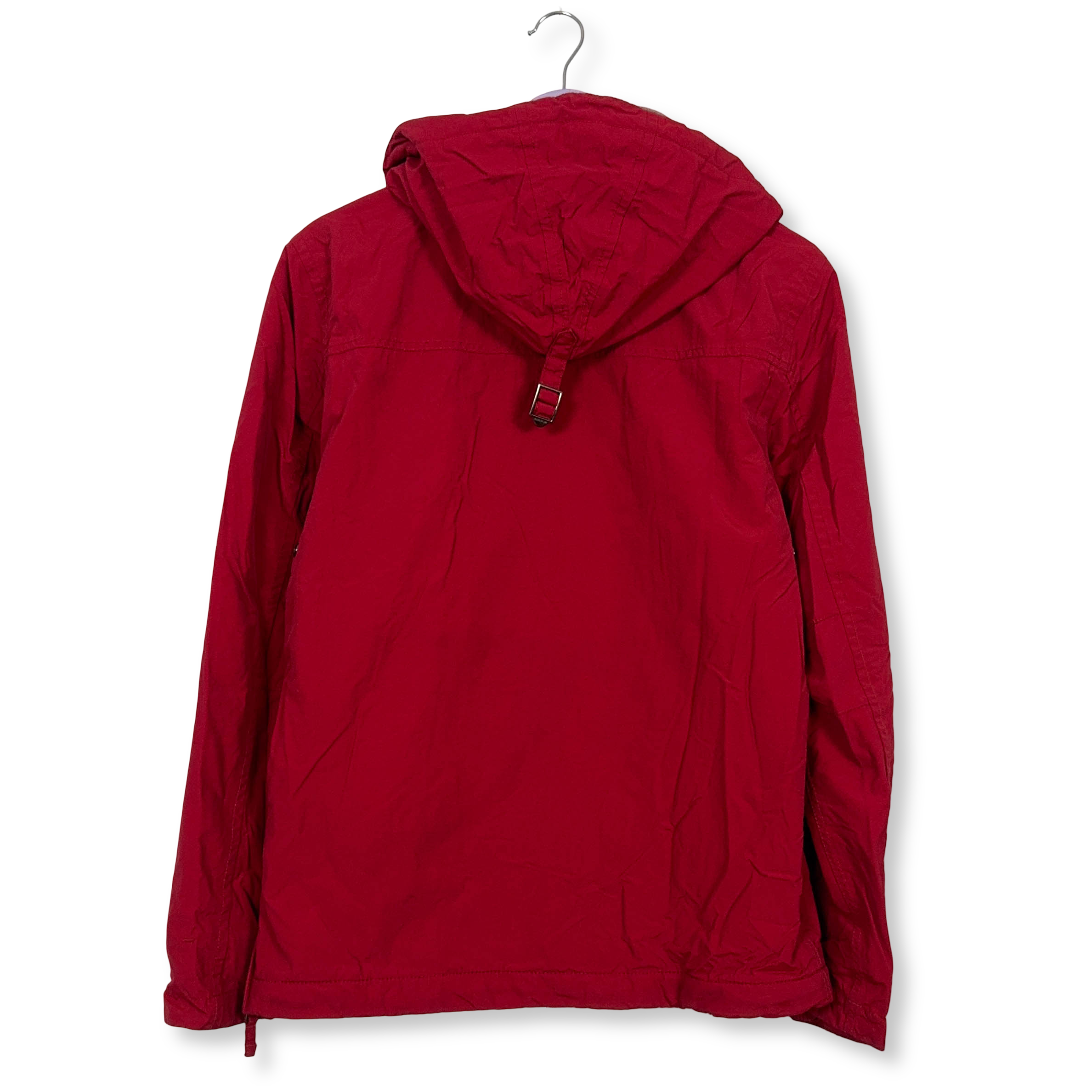 Giubbotto invernale Napapijri rosso con cappuccio e tasca frontale - Taglia XS uomo