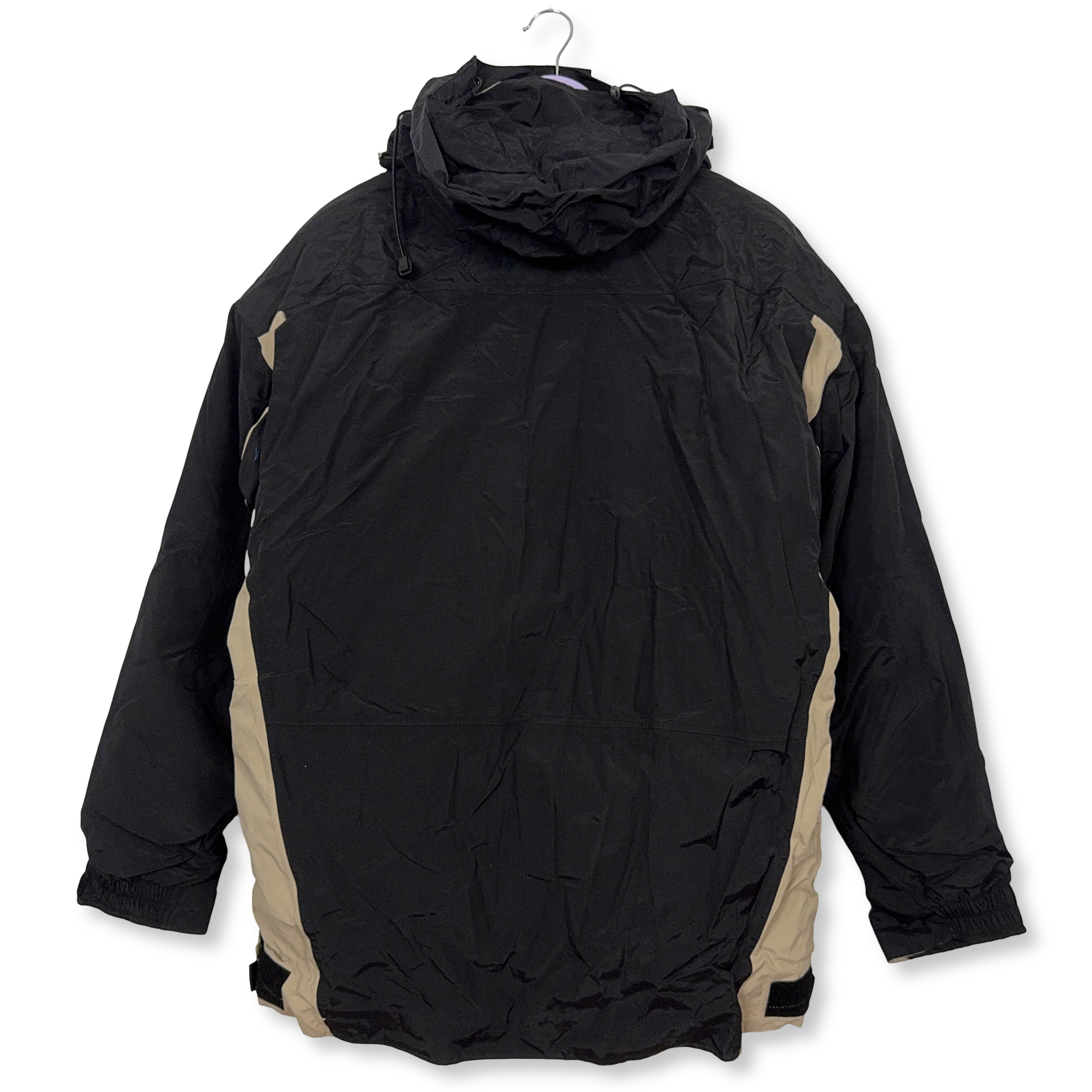 Giacca invernale Kappa con Pile interno removibile nera e crema - Taglia M/L uomo