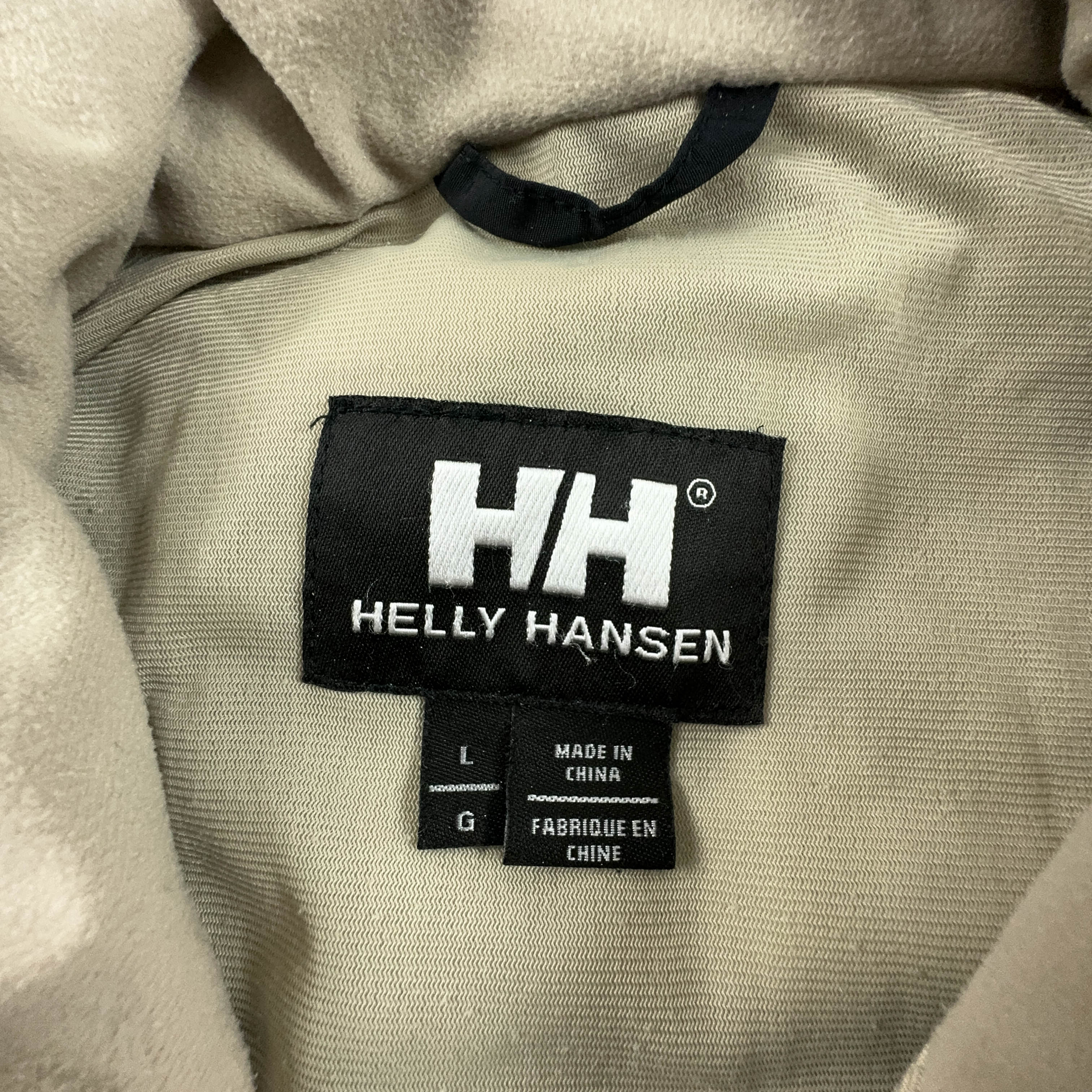 Giacca Helly Hansen Vintage nera e beige Helly Tech impermeabile - Taglia M/L uomo