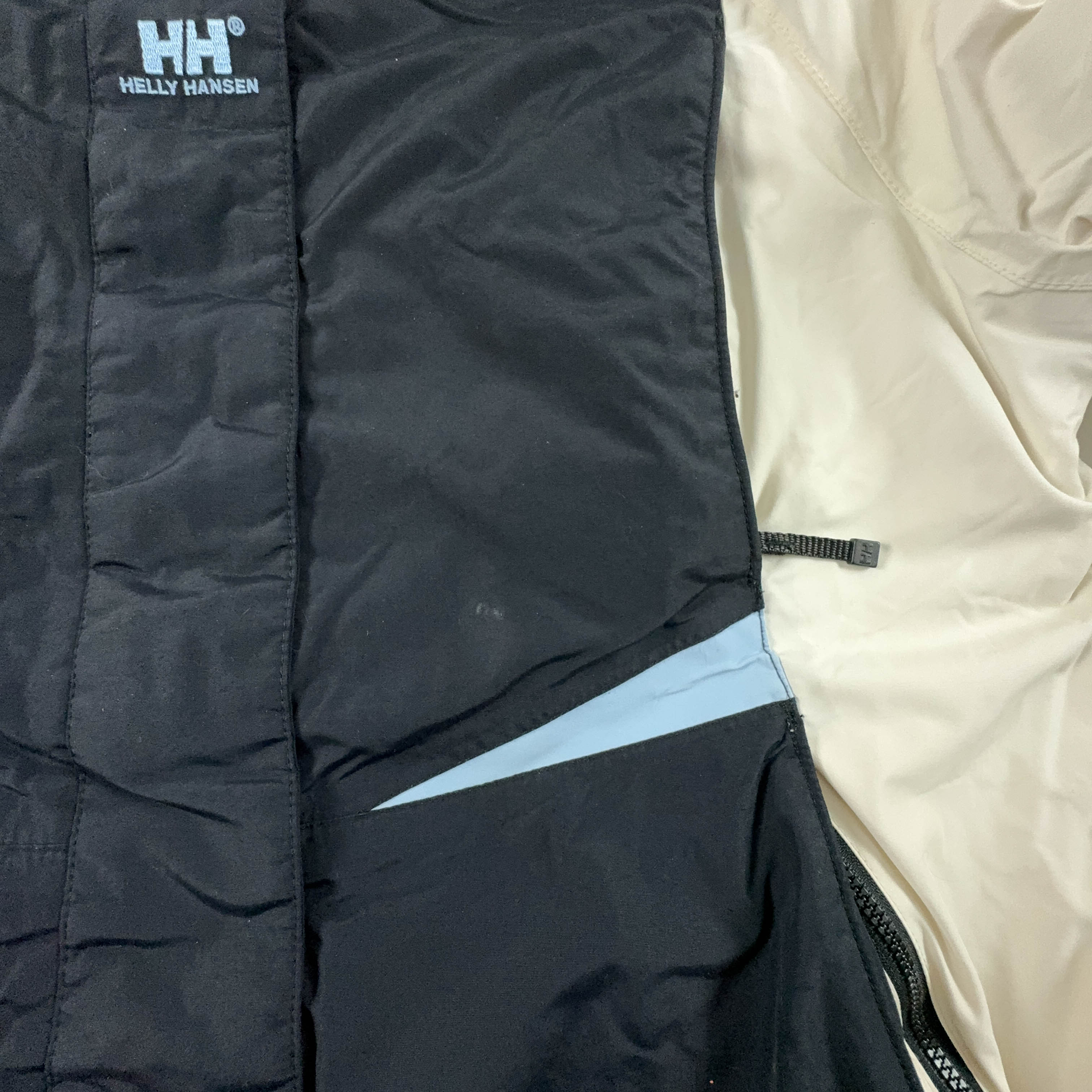 Giacca Helly Hansen Vintage nera e beige Helly Tech impermeabile - Taglia M/L uomo