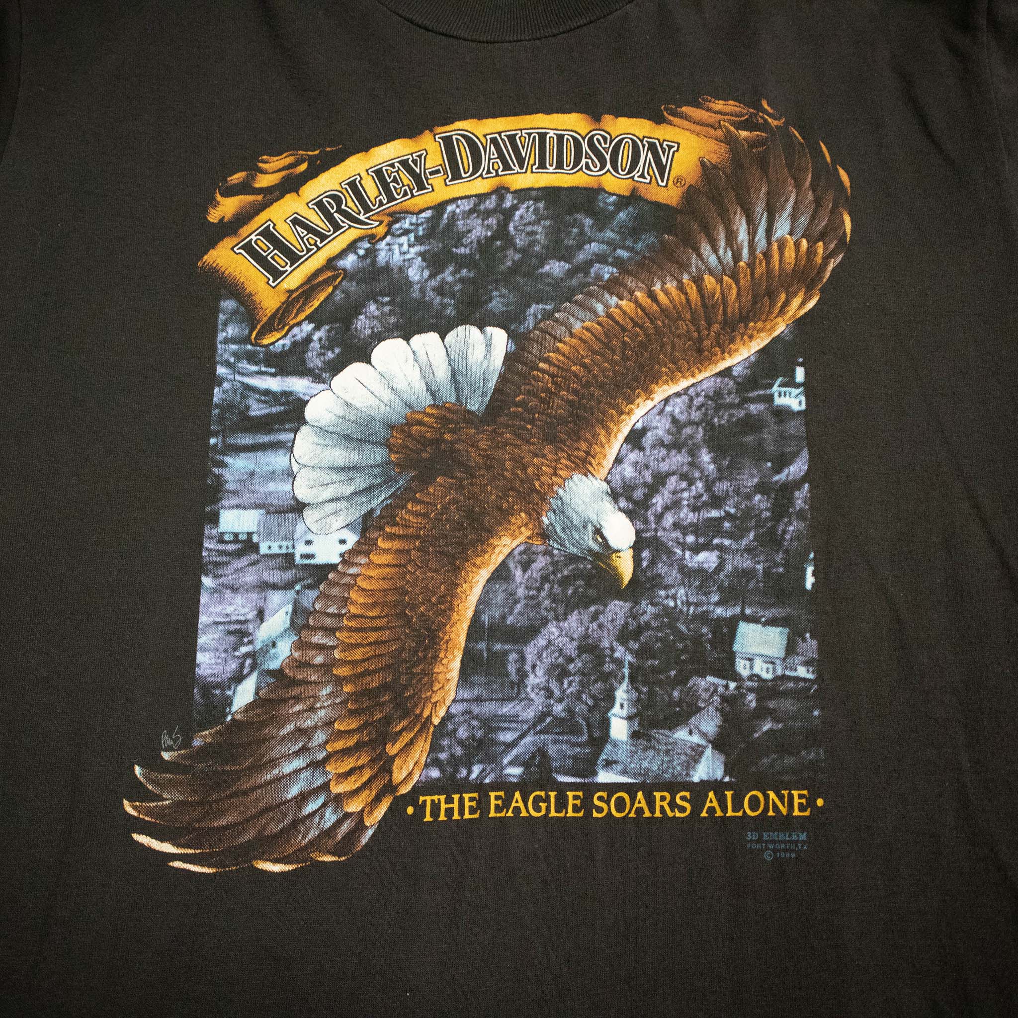 Harley Davidson 1989 Vintage T shirt - Size L/XL