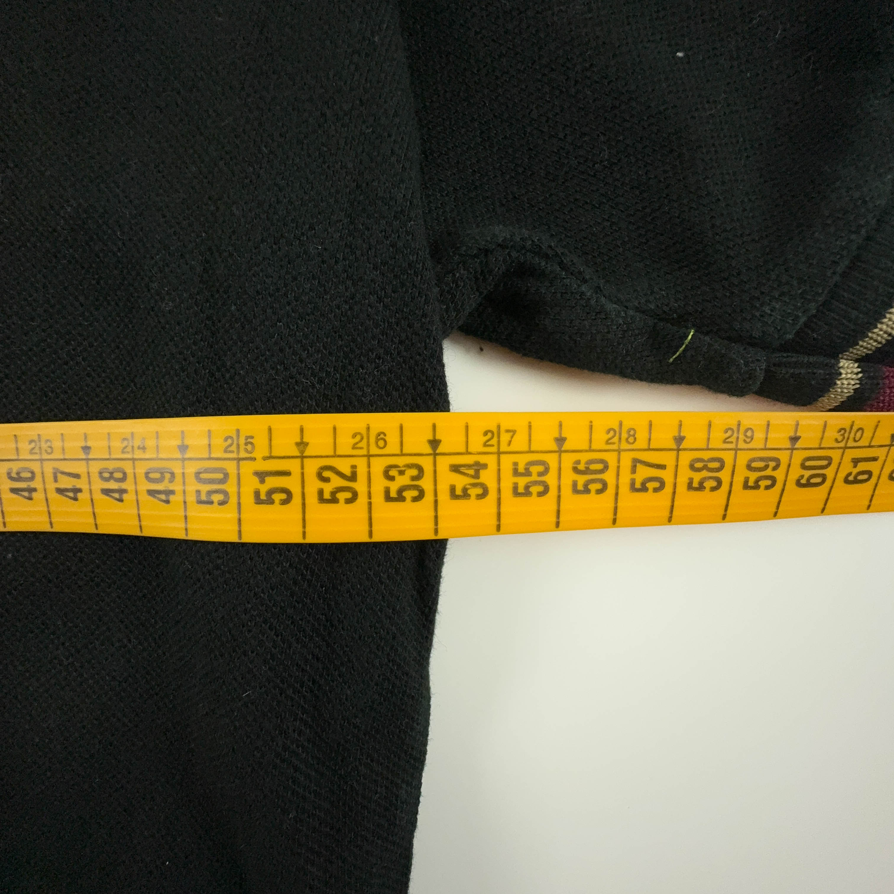 Fred Perry Polo Shirt Black Solid - Size 42