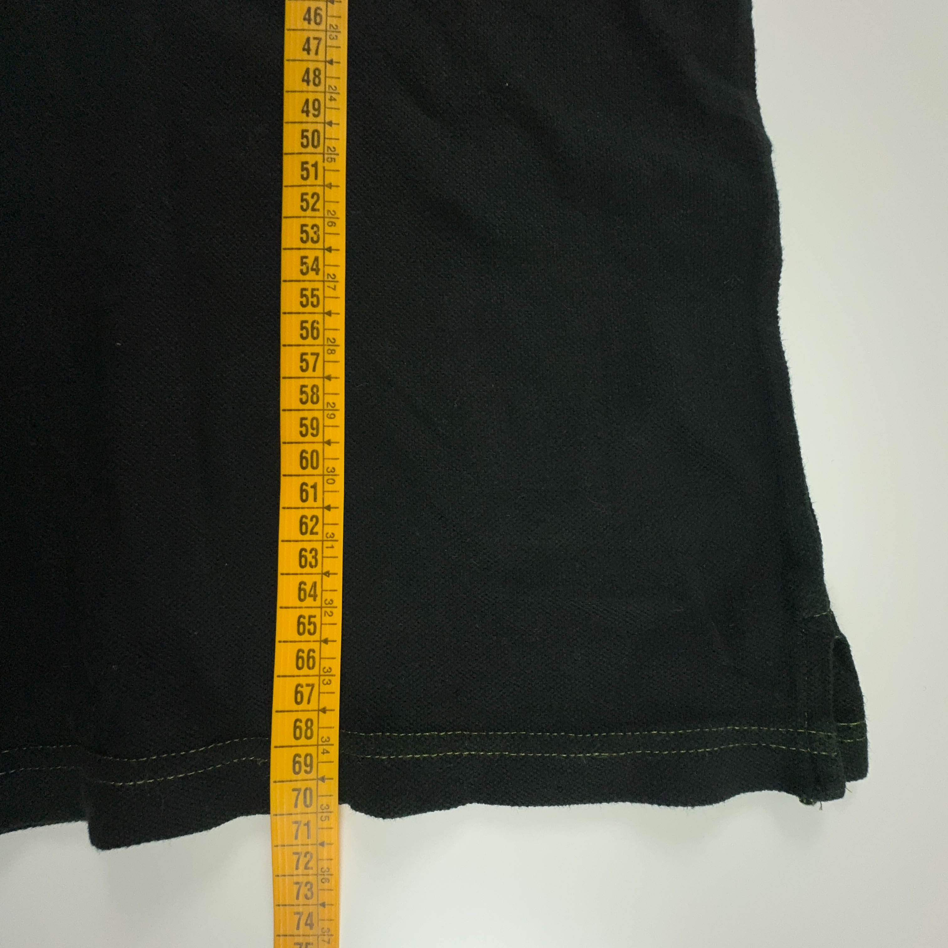 Fred Perry Polo Shirt Black Solid - Size 42