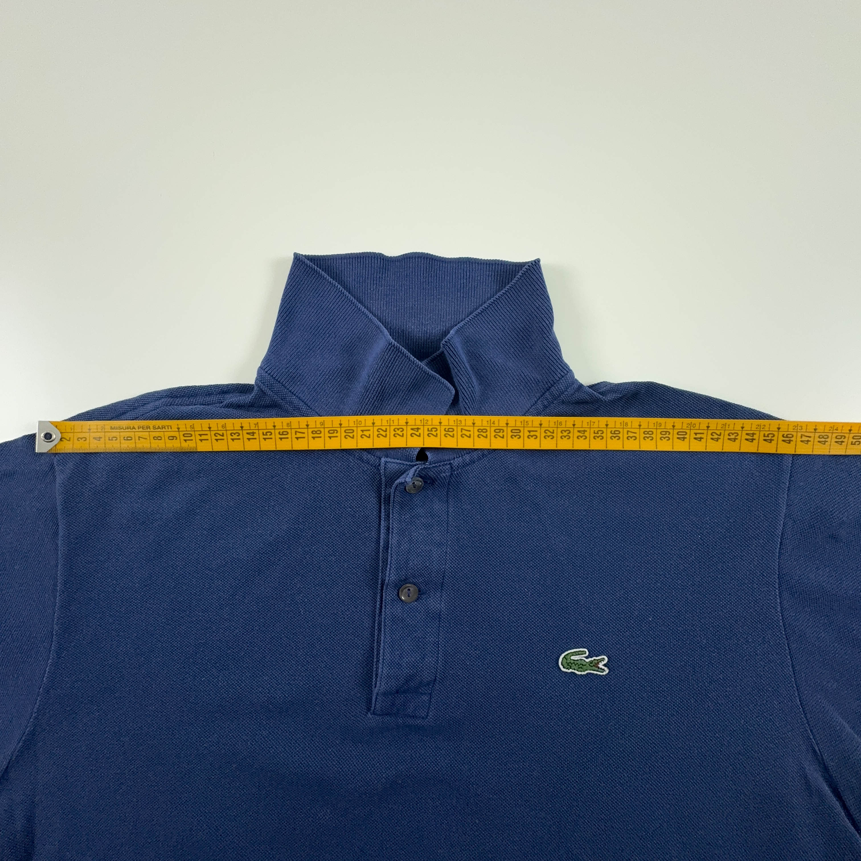 Lacoste Polo Shirt Blue Solid - Size 4 Men