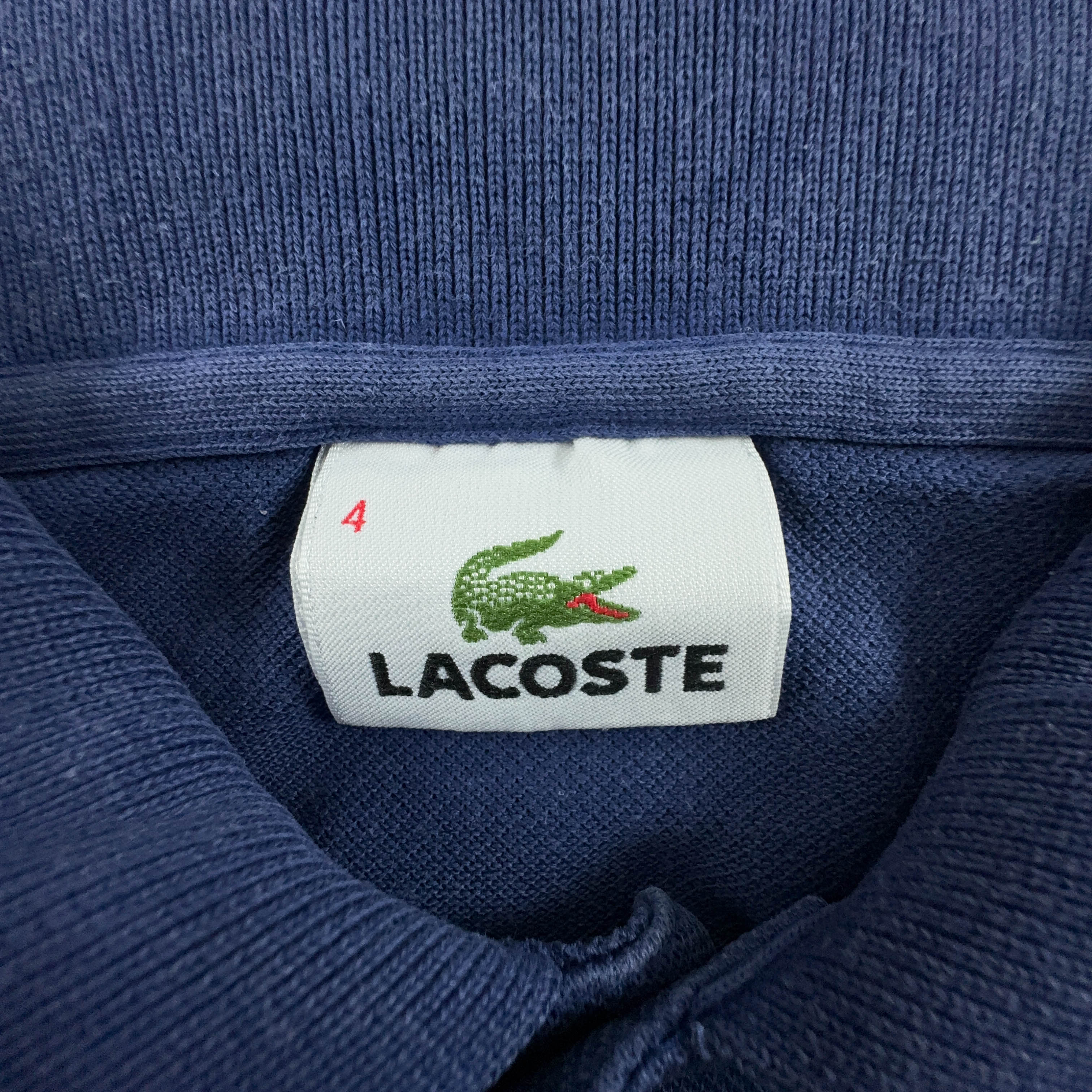 Lacoste Polo Shirt Blue Solid - Size 4 Men