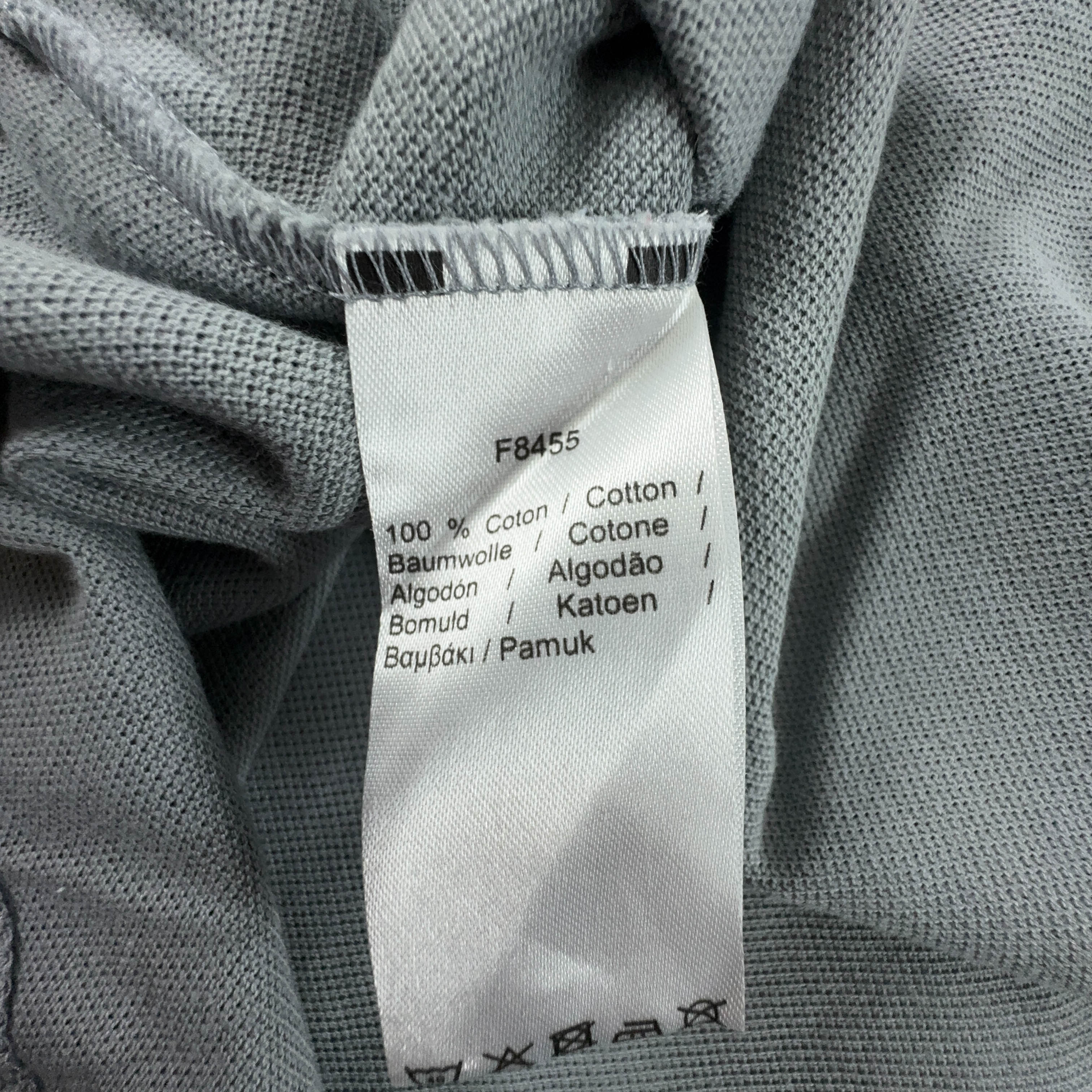 Lacoste Polo Shirt Solid Grey - Size 6 Men