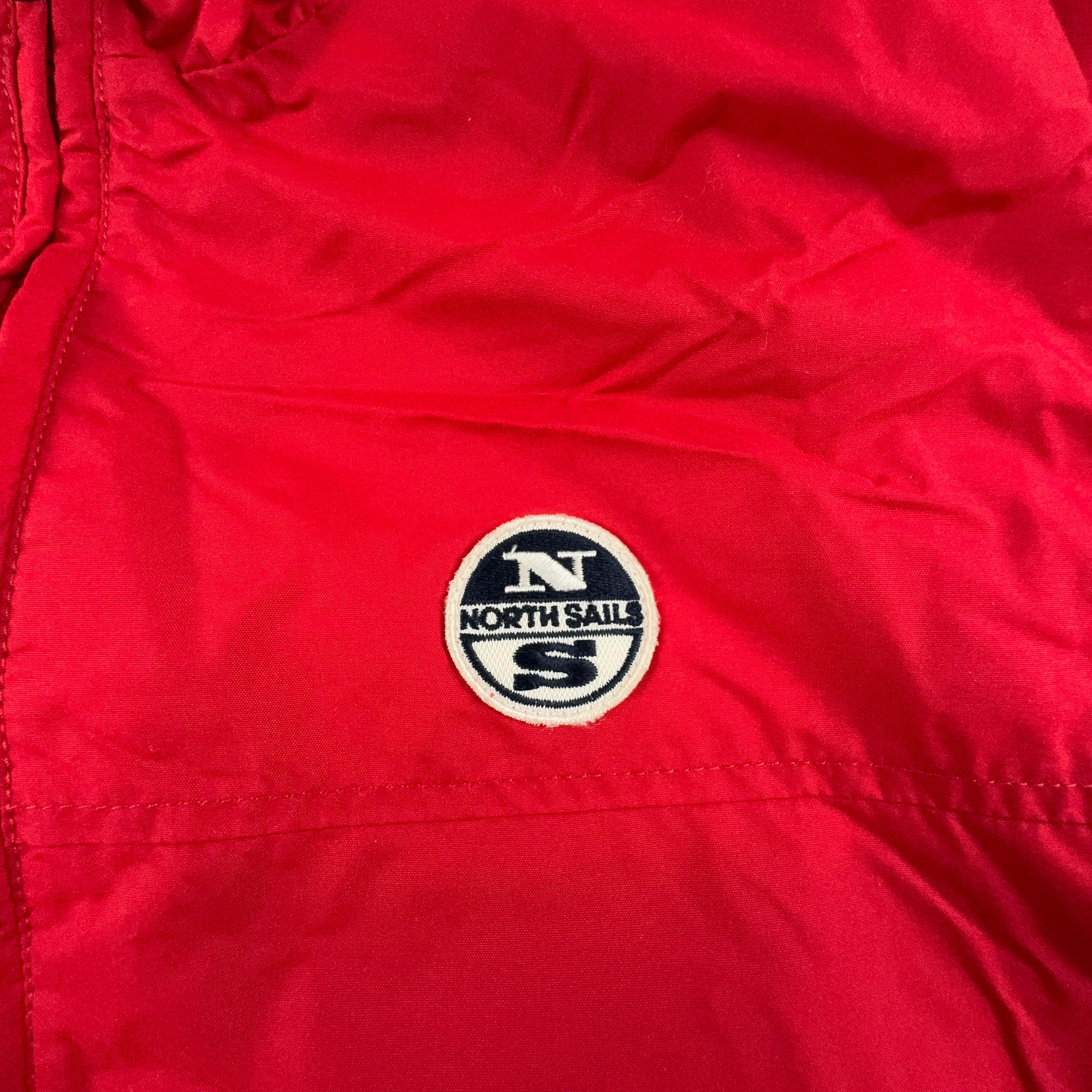 Giacca Bomber North Sails rosso con zip - Taglia XL/XXL uomo