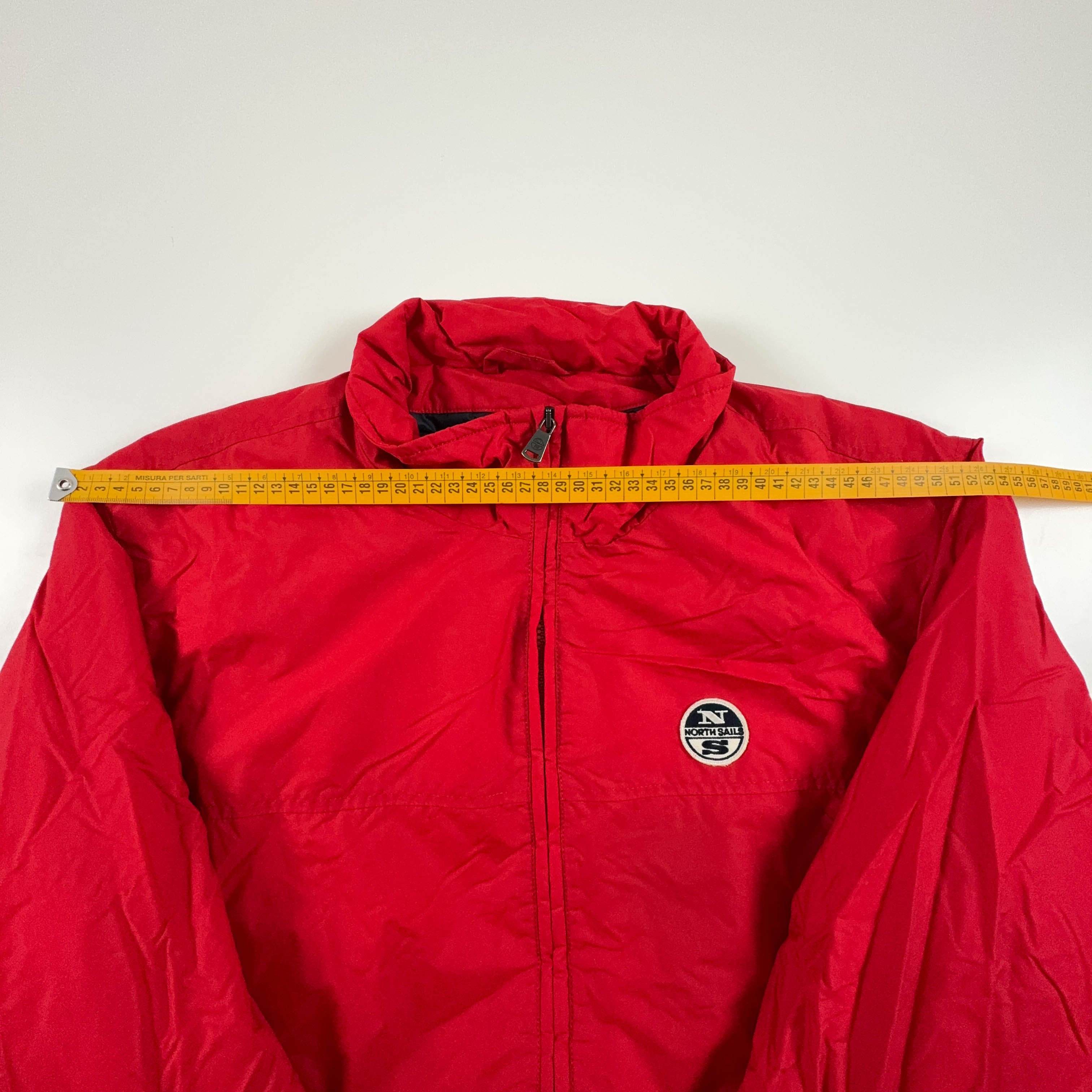 Giacca Bomber North Sails rosso con zip - Taglia XL/XXL uomo