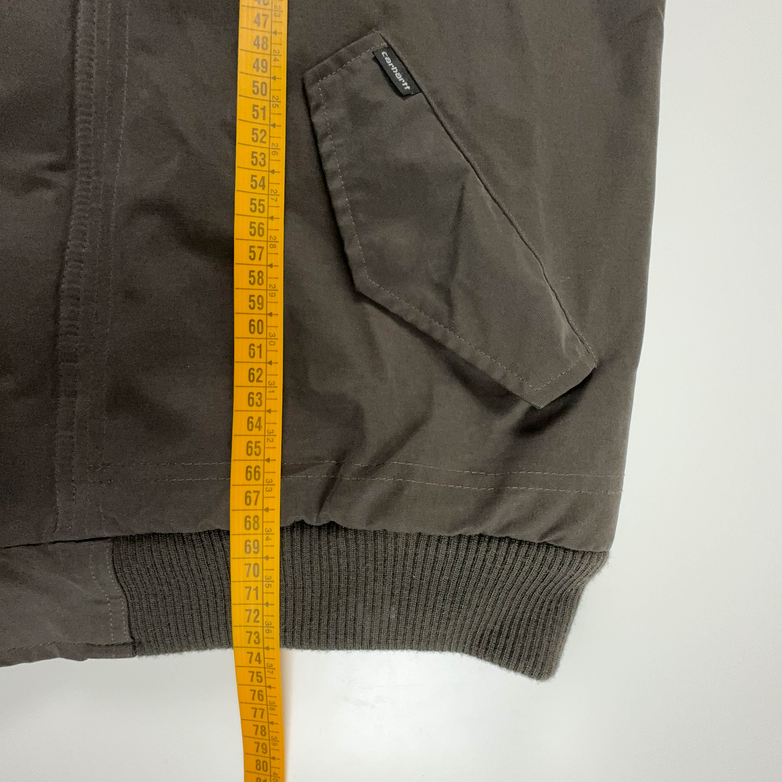 Giacca Carhartt Scooter Jacket marrone con zip e tasche - Taglia L uomo