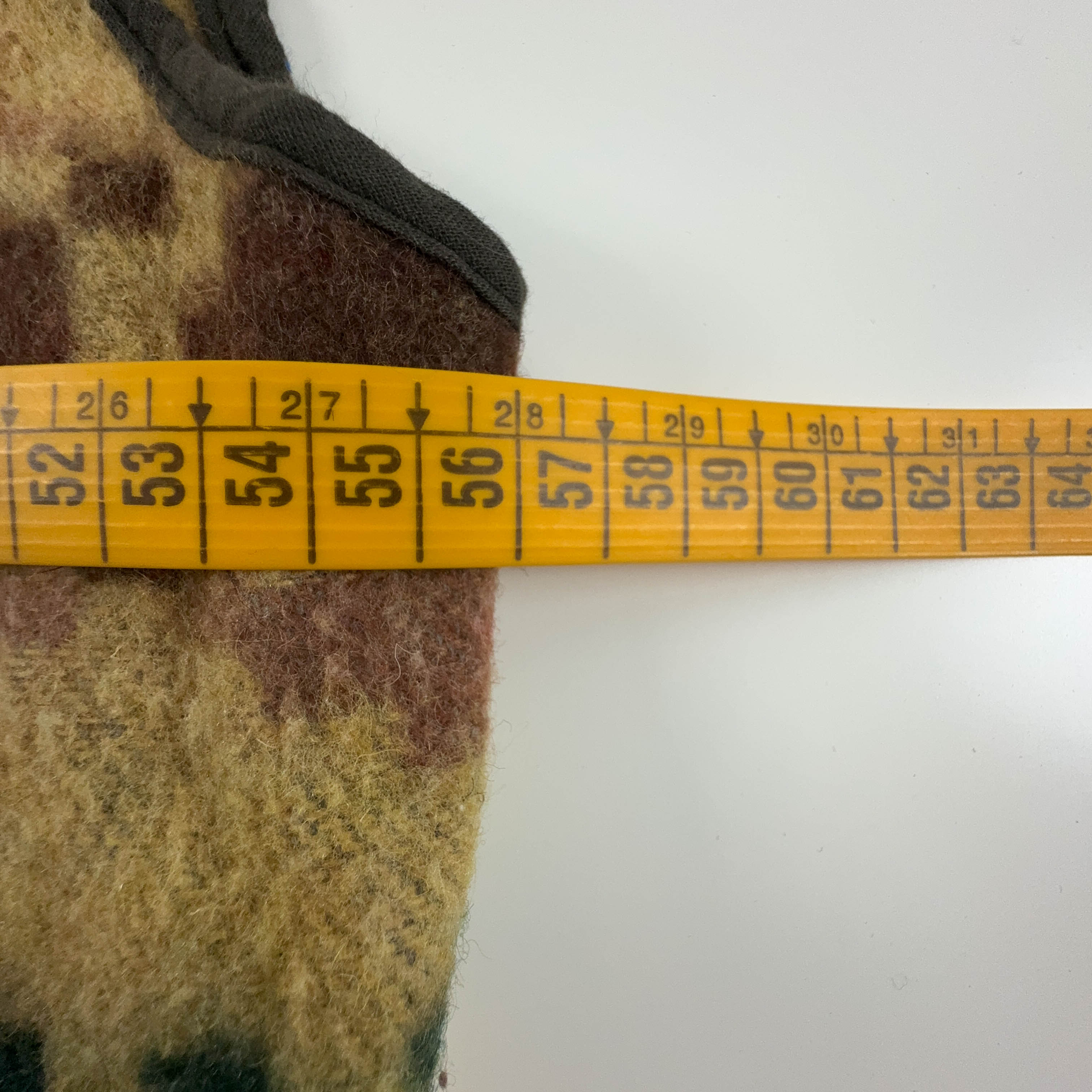 Gilet Vintage misto lana giallo e marrone fantasia anni 80 90 - Taglia M/L uomo