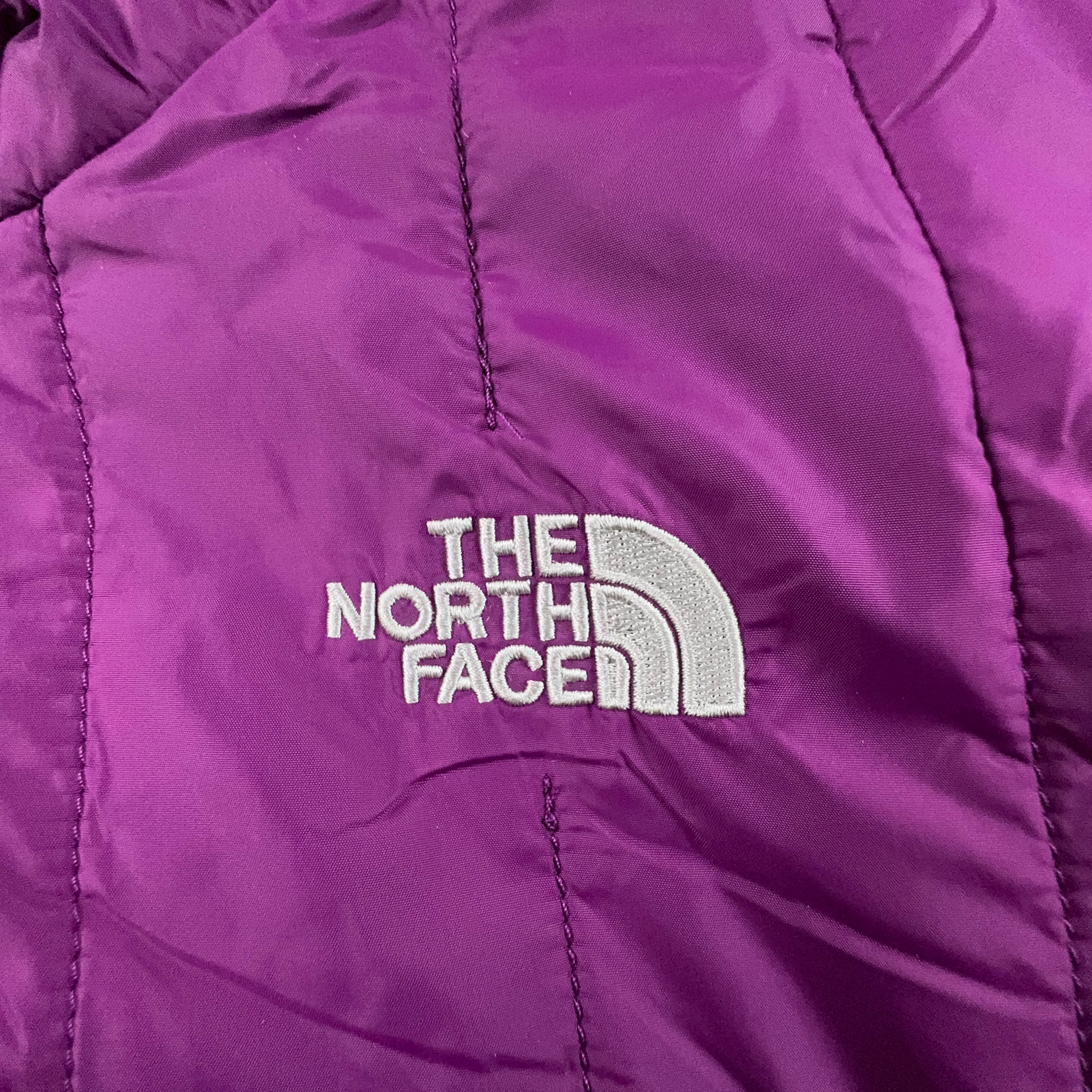 Giacca The North Face trapuntata viola con zip - Taglia M donna