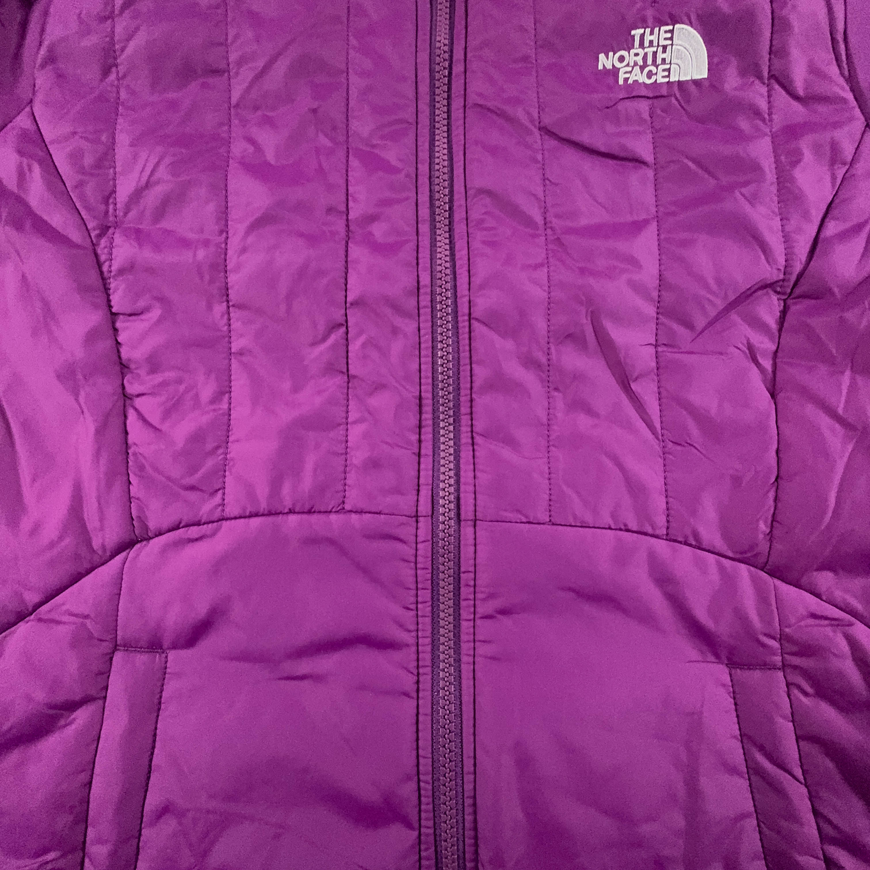 Giacca The North Face trapuntata viola con zip - Taglia M donna