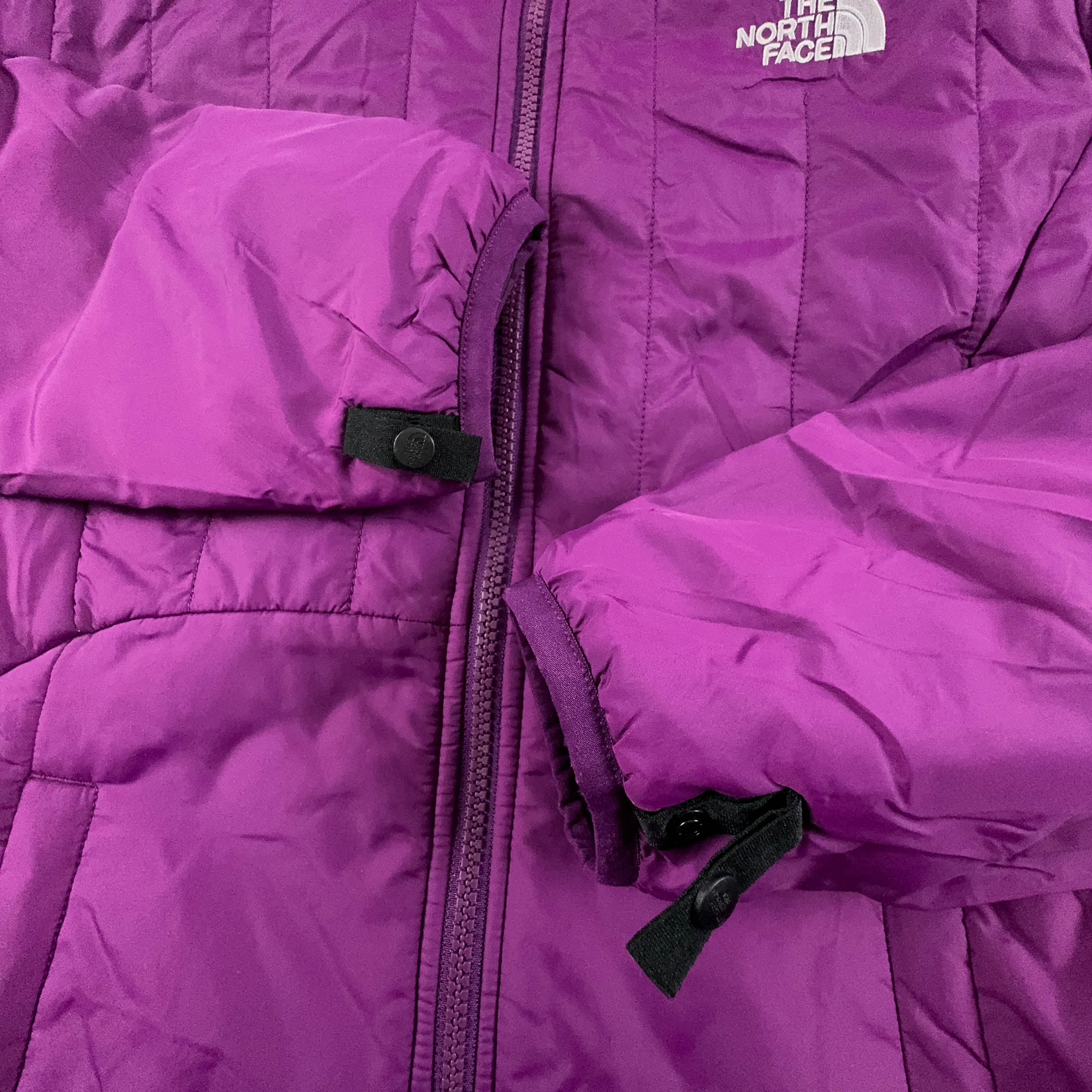 Giacca The North Face trapuntata viola con zip - Taglia M donna