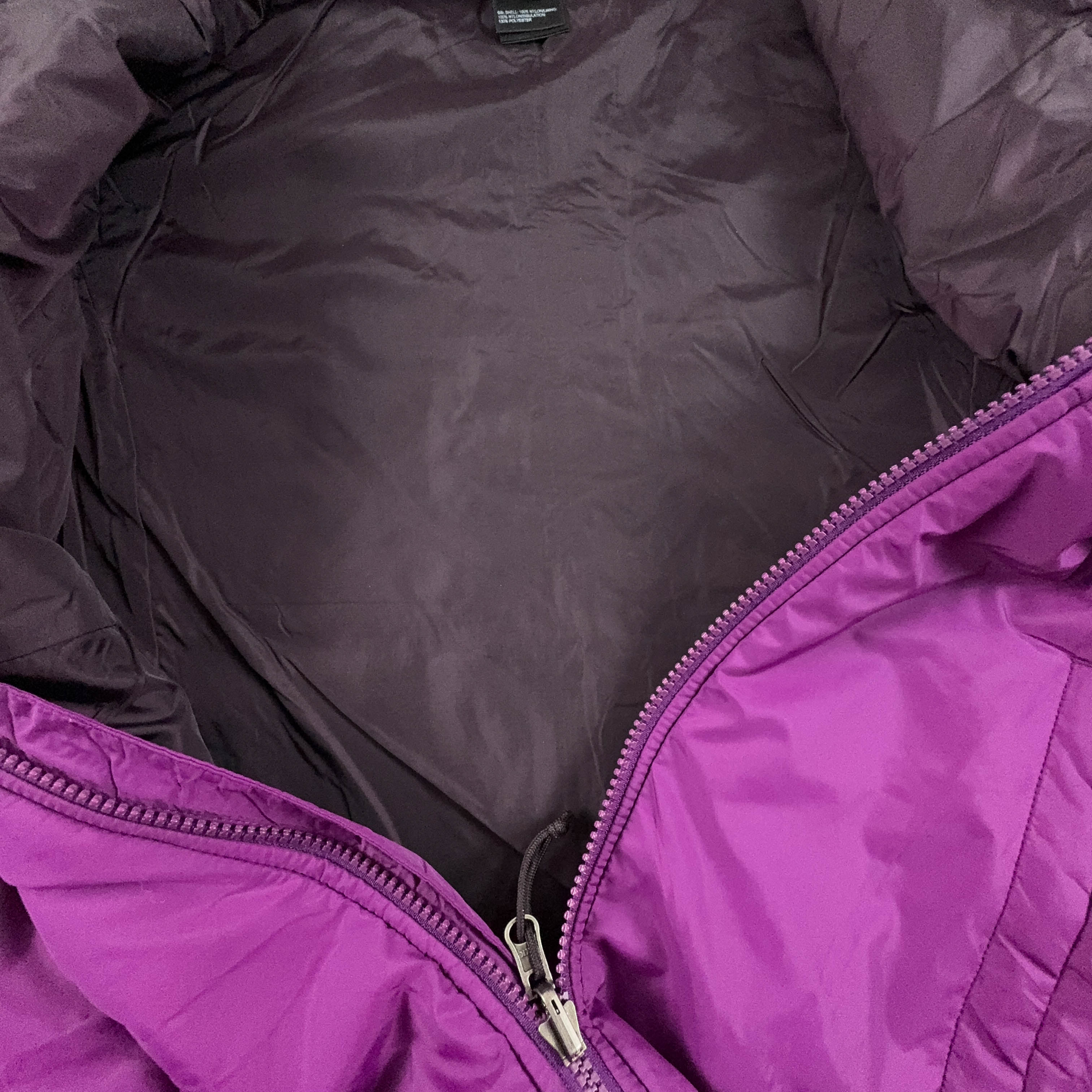 Giacca The North Face trapuntata viola con zip - Taglia M donna