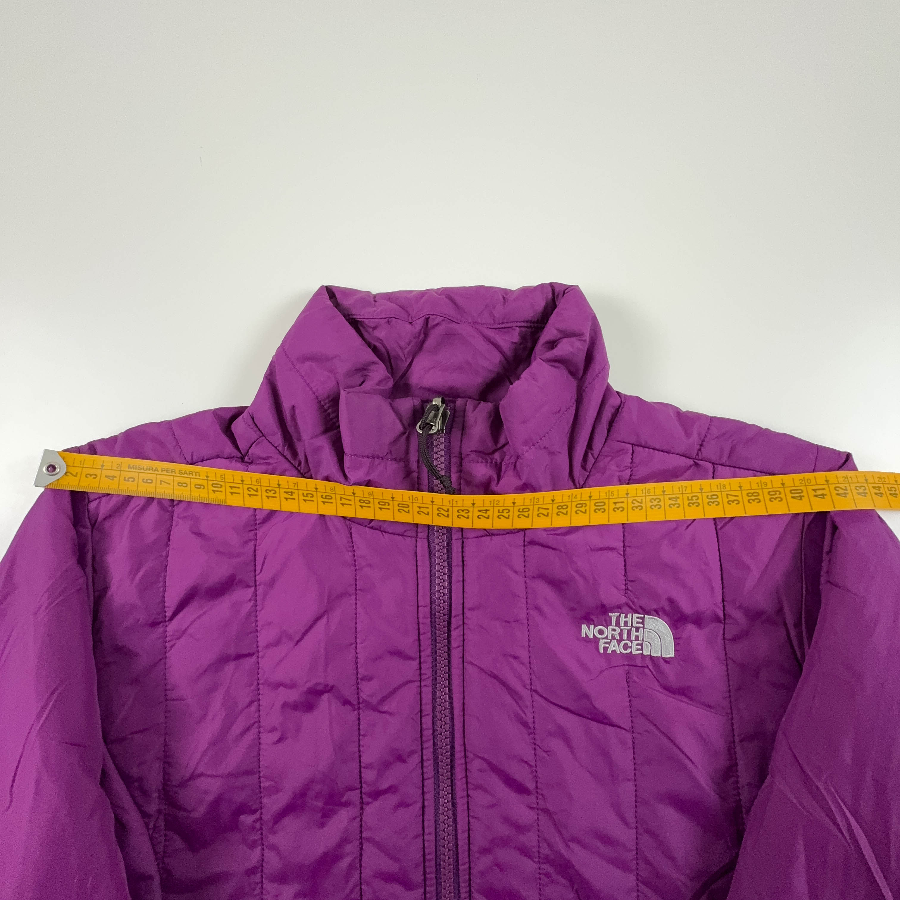 Giacca The North Face trapuntata viola con zip - Taglia M donna