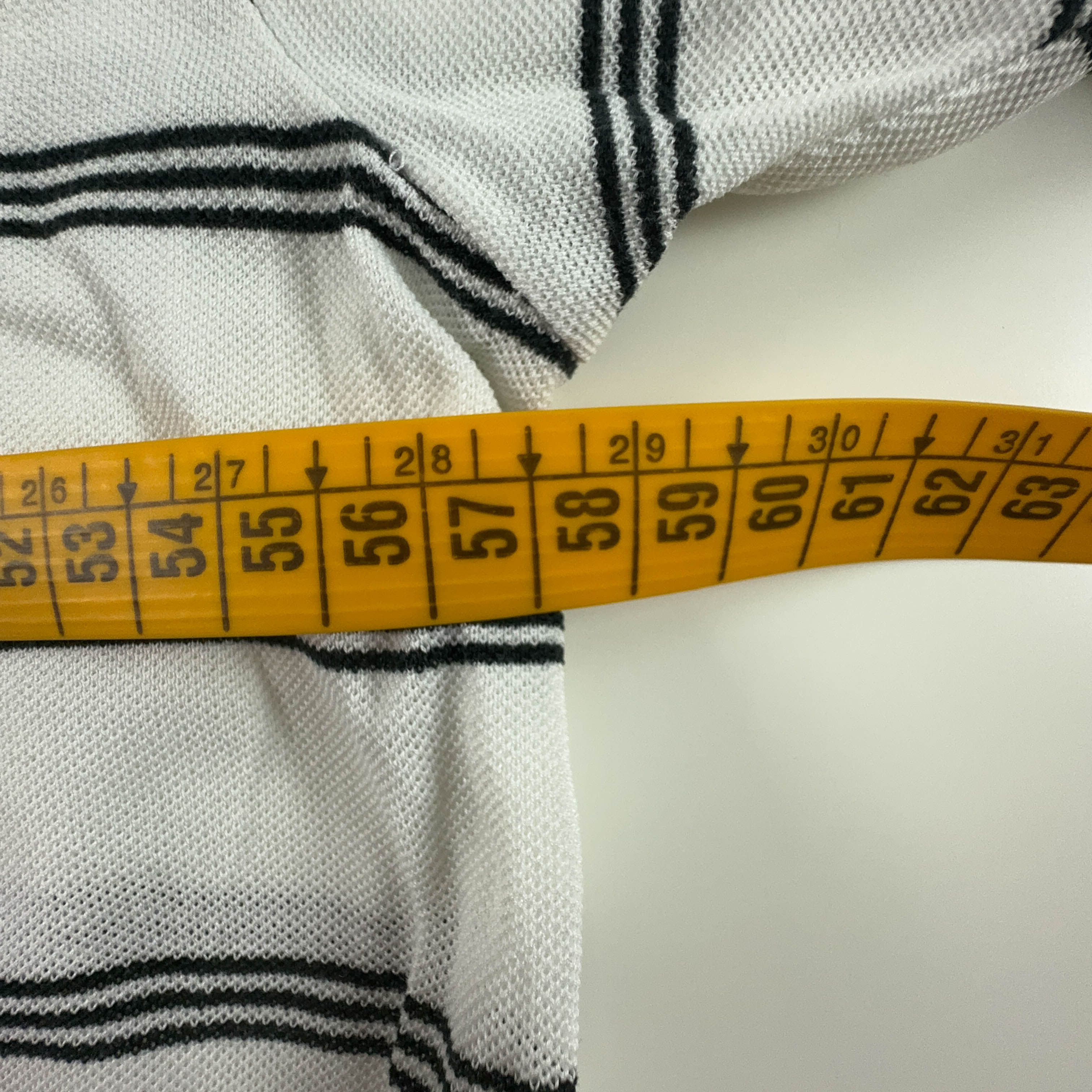 Polo Ralph Lauren White Black Stripes - Size L/XL Men