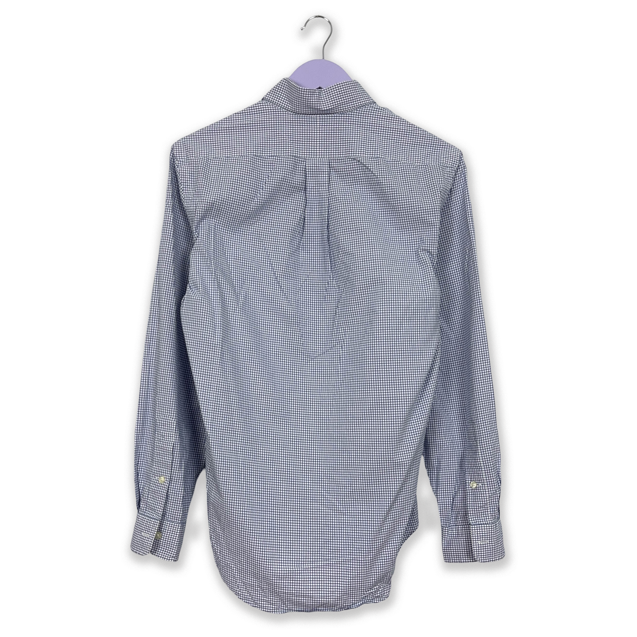 Camicia Ralph Lauren a quadri blu e bianca slim fit - Taglia S uomo