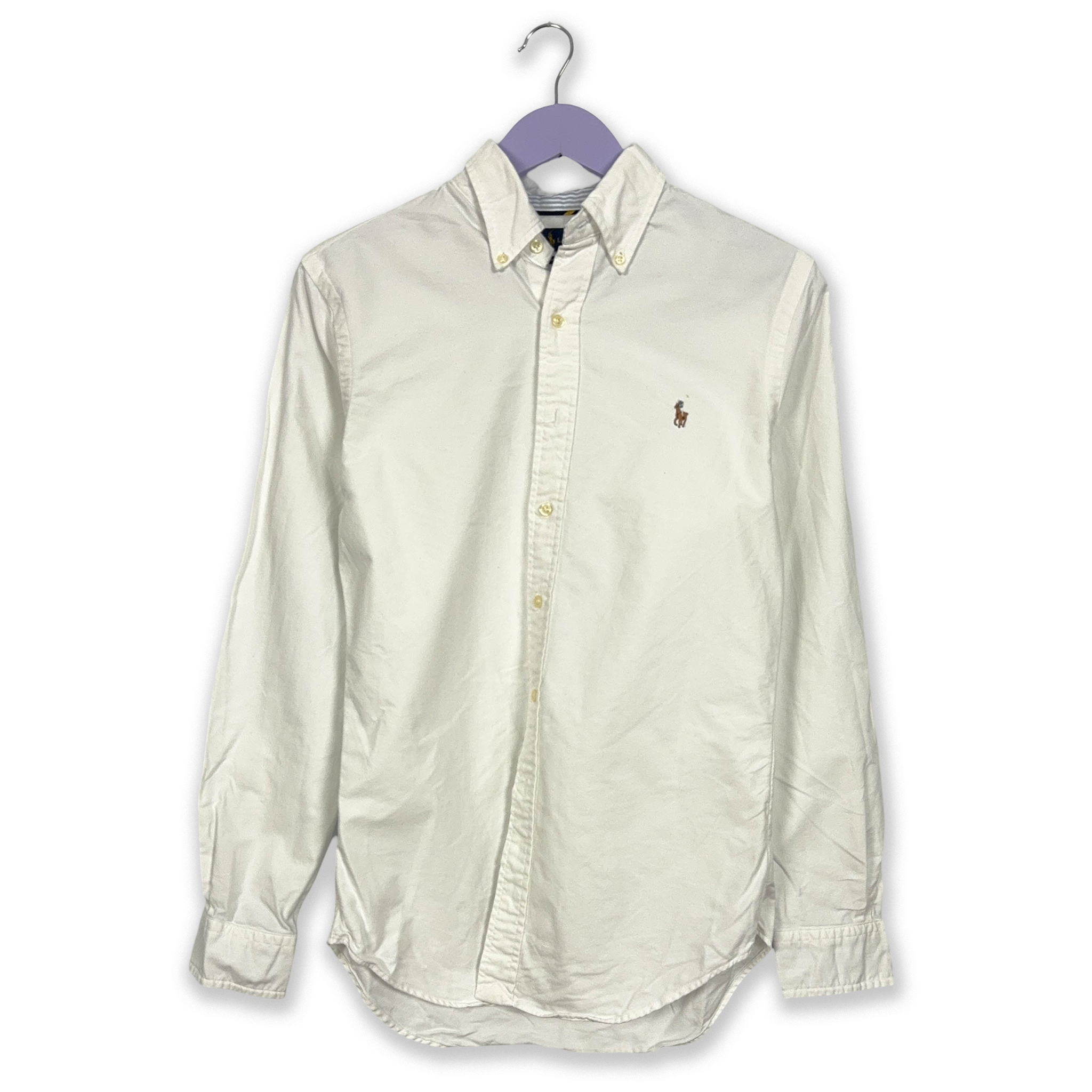 Camicia Ralph Lauren bianca tinta unita slim fit - Taglia S uomo