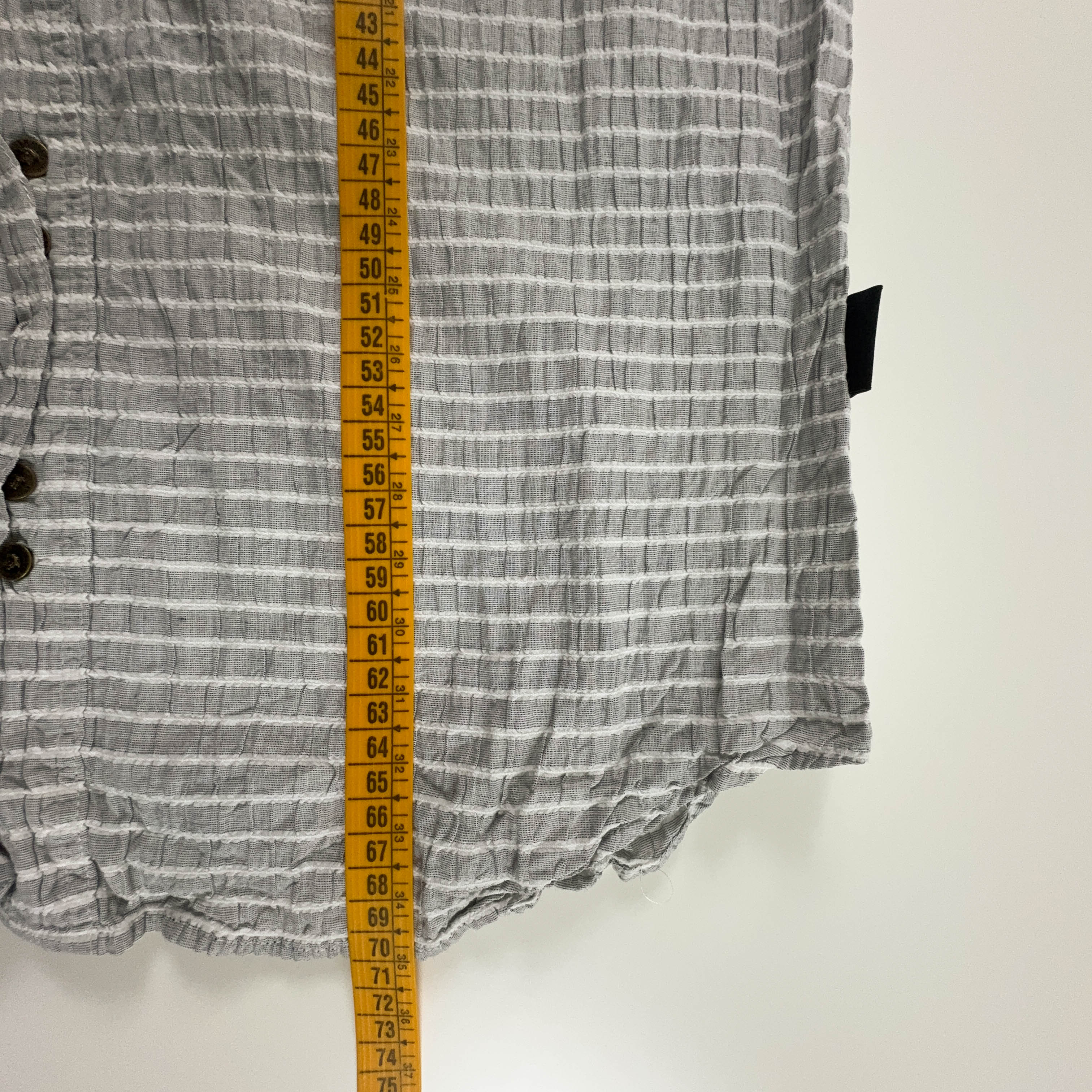 Camicia Gianni Versace a righe grigia e bianca - Taglia XL uomo