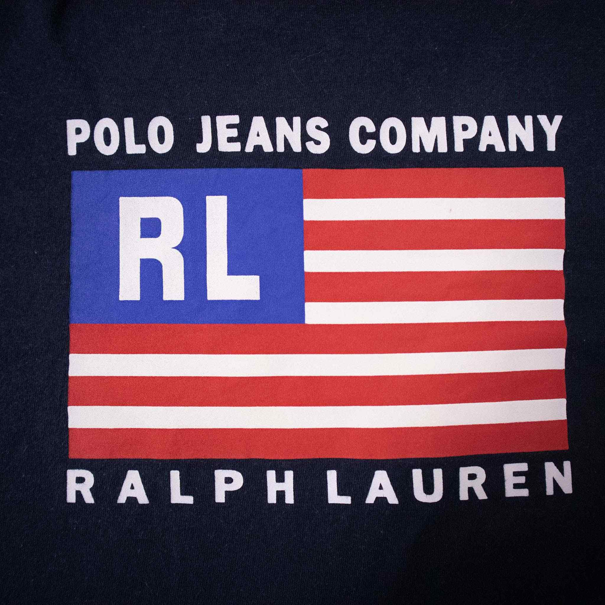 T shirt Ralph Lauren blu scura con stampa - Taglia L uomo