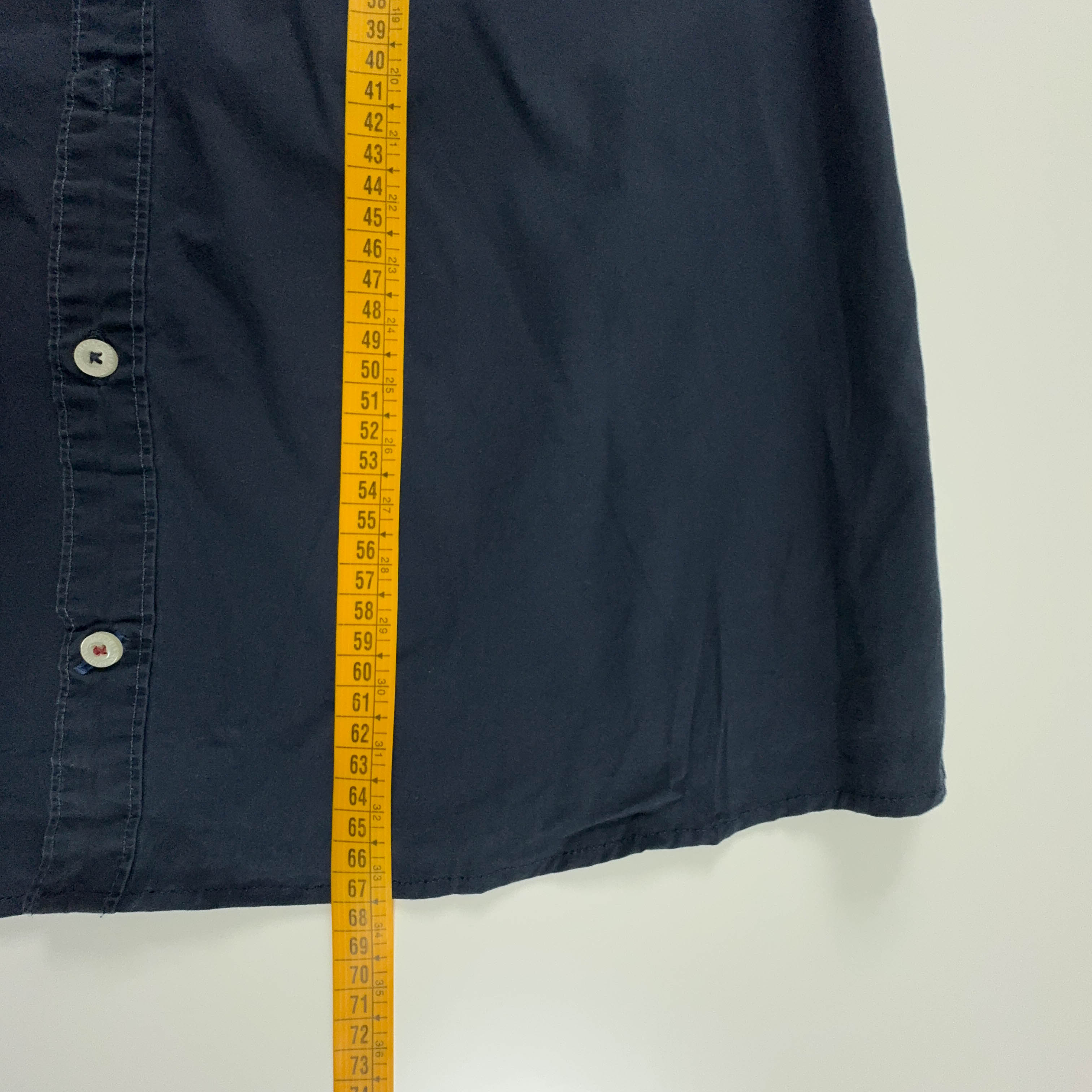 Camicia Napapijri blu scuro tinta unita slim fit - Taglia M/L uomo