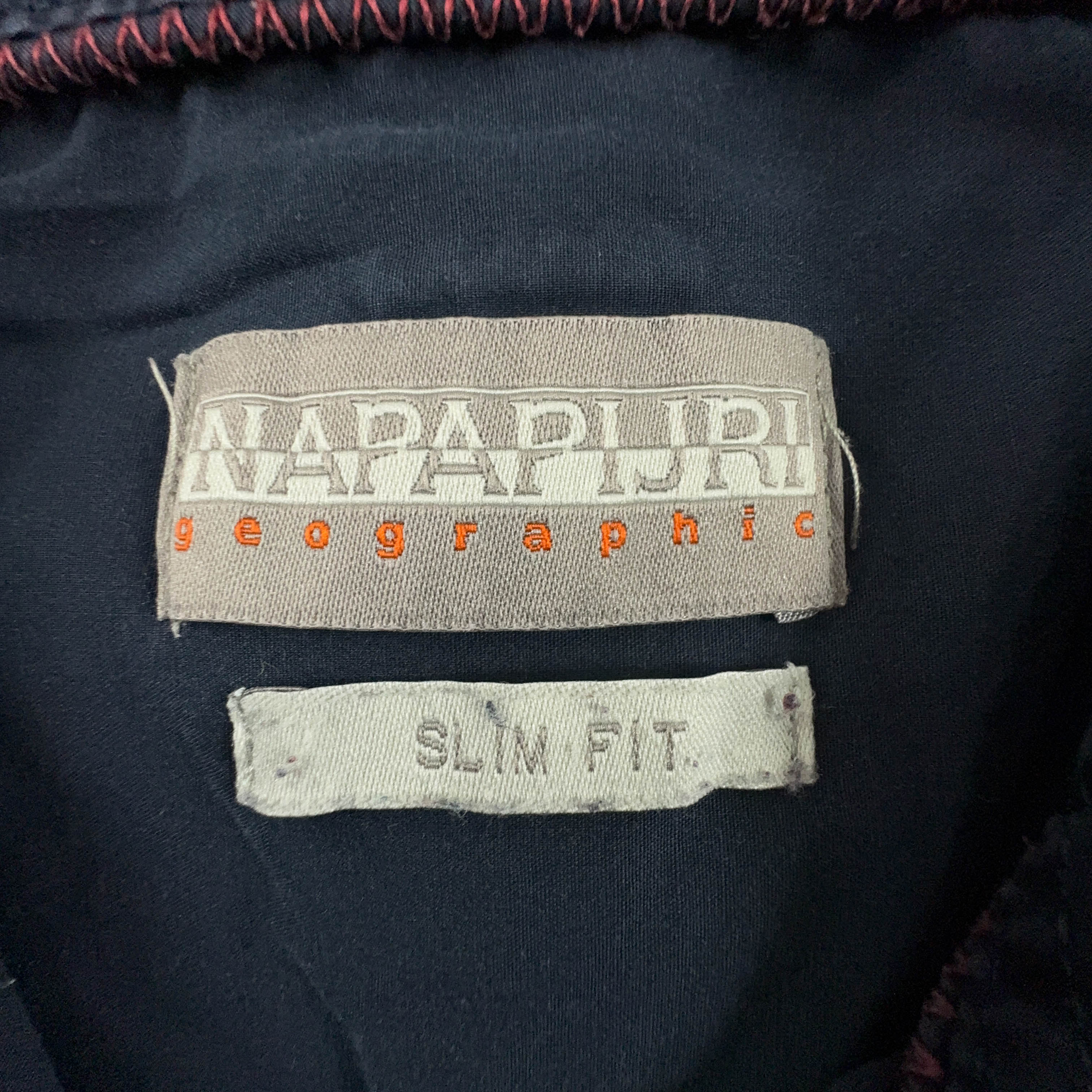 Camicia Napapijri blu scuro tinta unita slim fit - Taglia M/L uomo