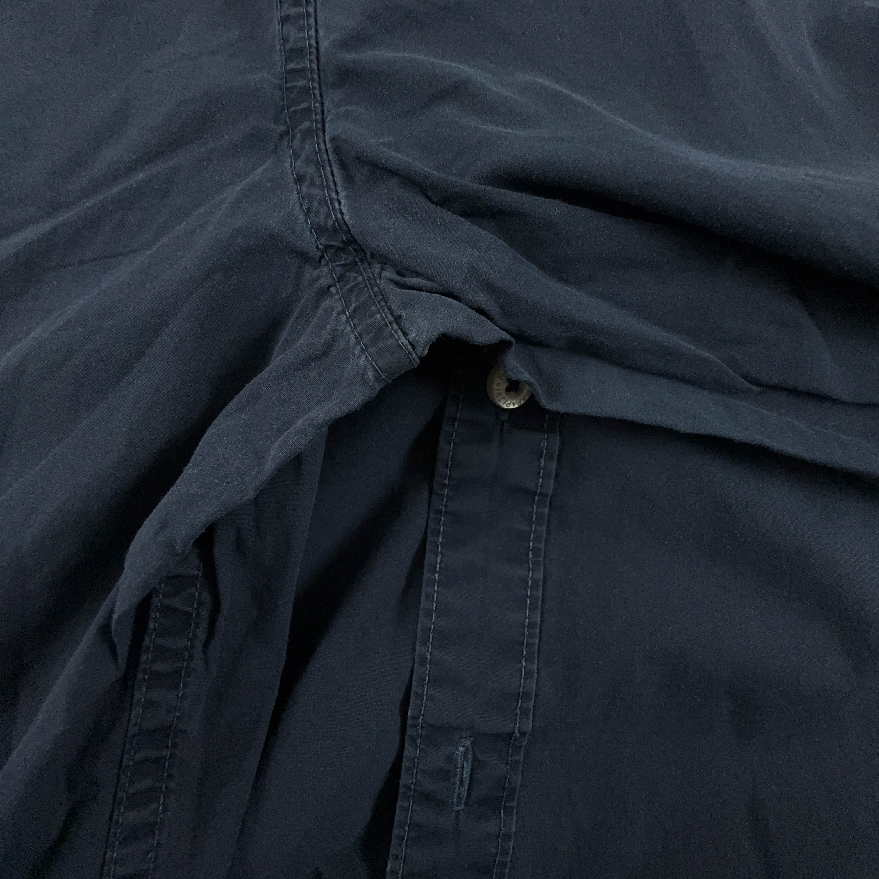 Camicia Napapijri blu scuro tinta unita slim fit - Taglia M/L uomo