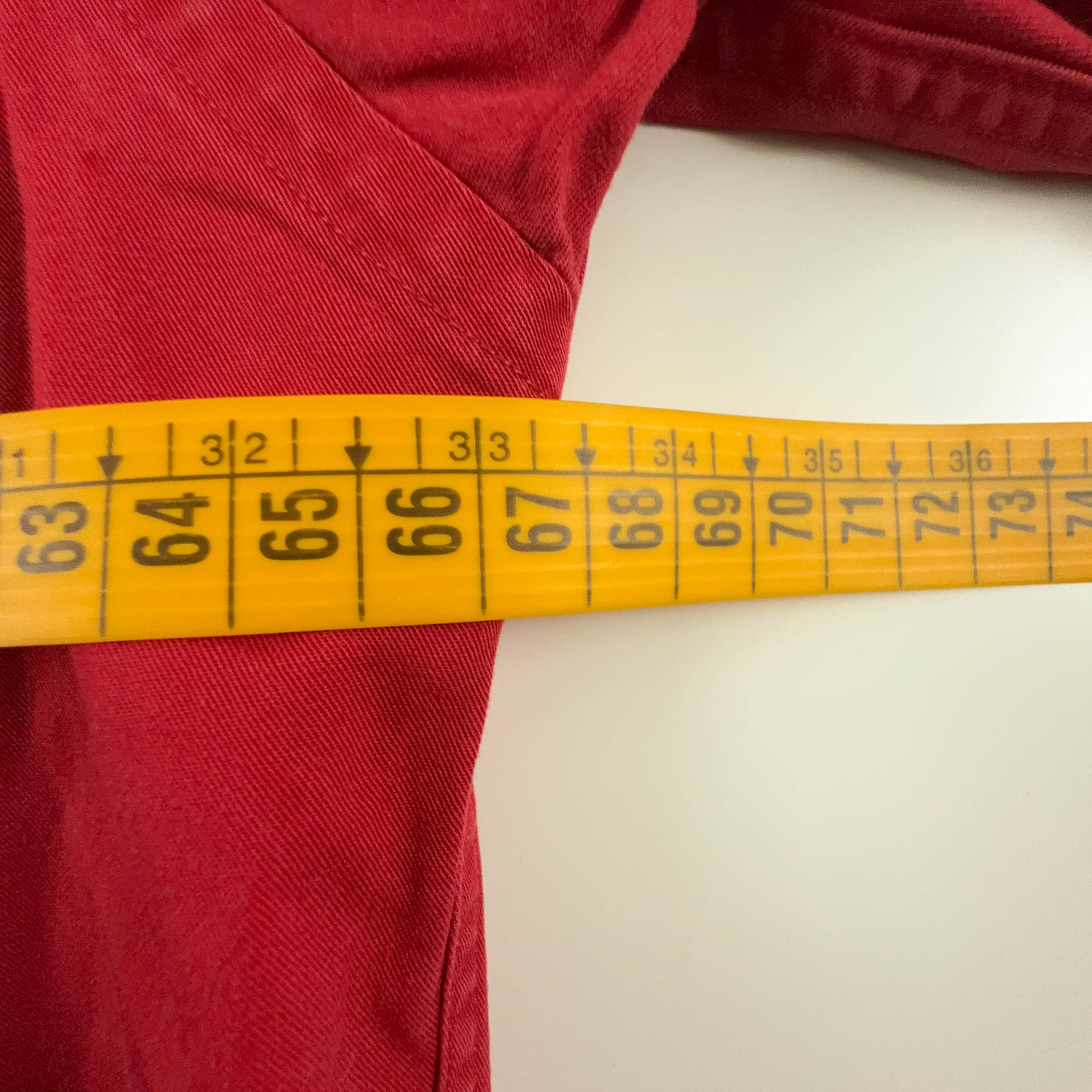 Camicia Tommy Hilfiger rossa tinta unita - Taglia XL/XXL uomo