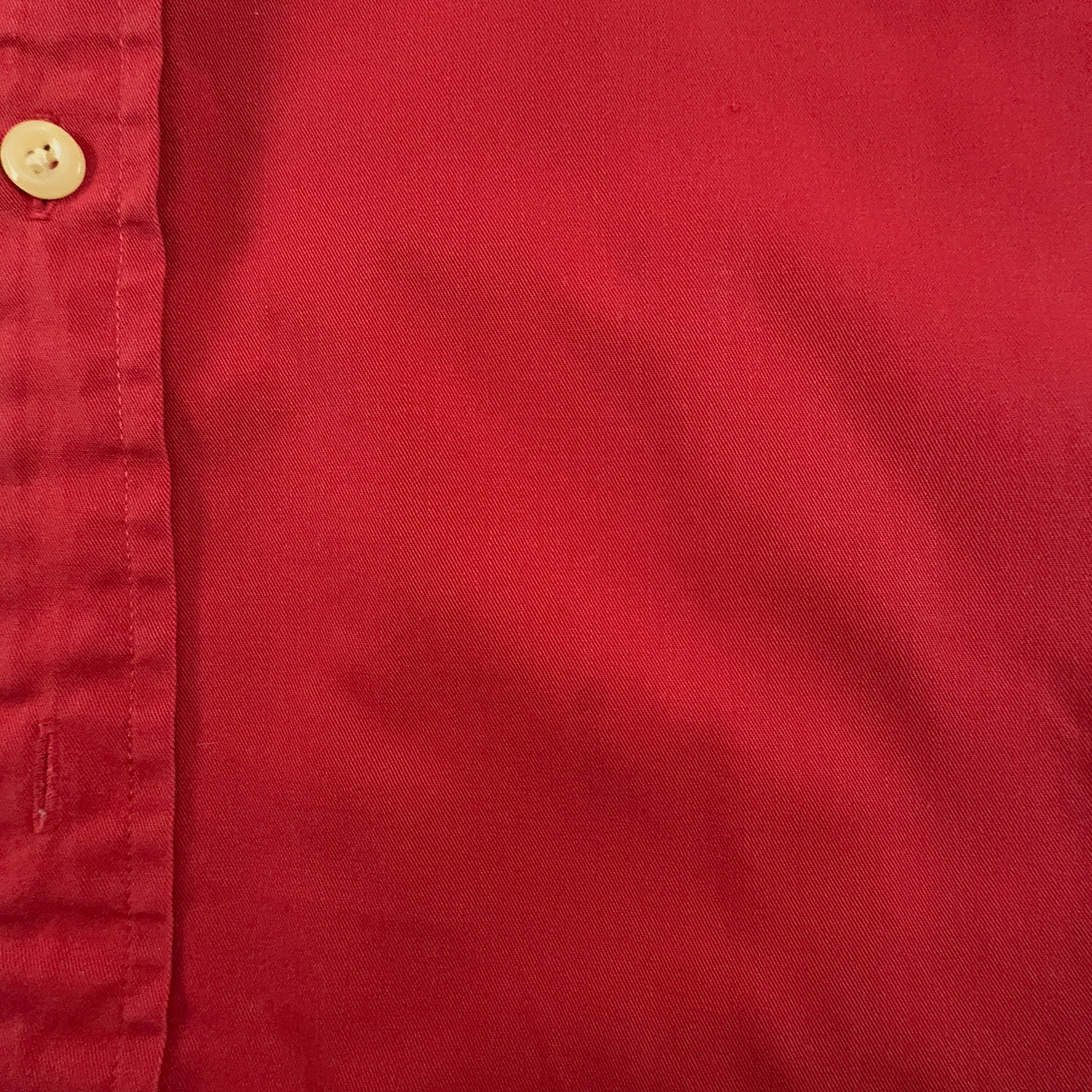 Camicia Tommy Hilfiger rossa tinta unita - Taglia XL/XXL uomo