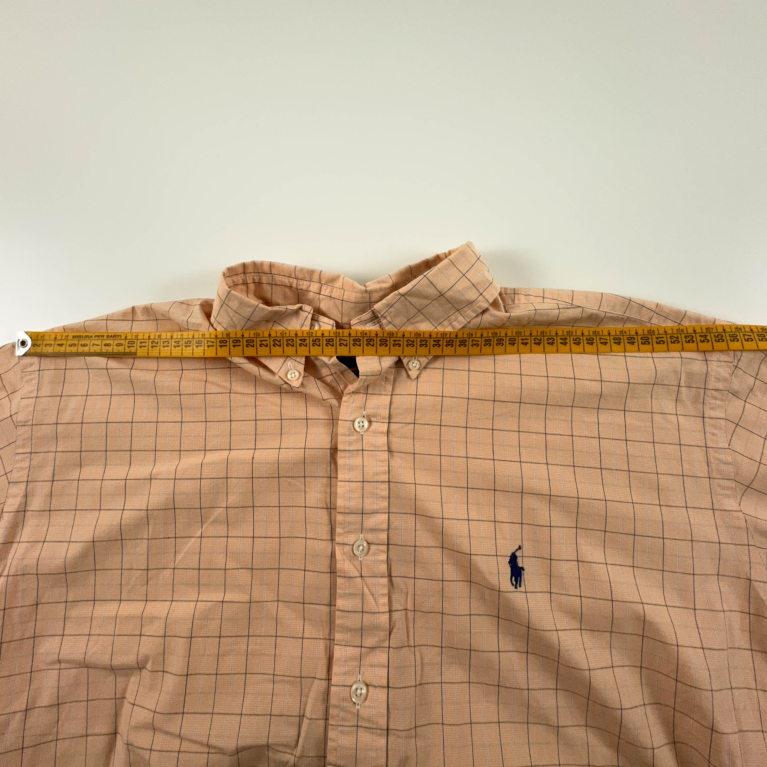 Camicia Ralph Lauren a quadri arancione blake - Taglia XL uomo