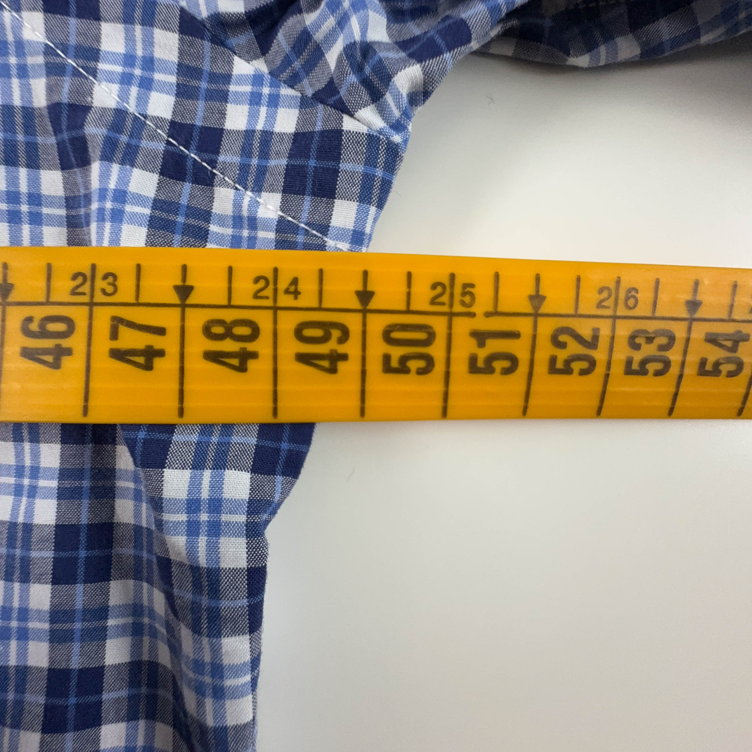 Camicia Ralph Lauren a quadri azzurra e blu slim fit - Taglia S uomo