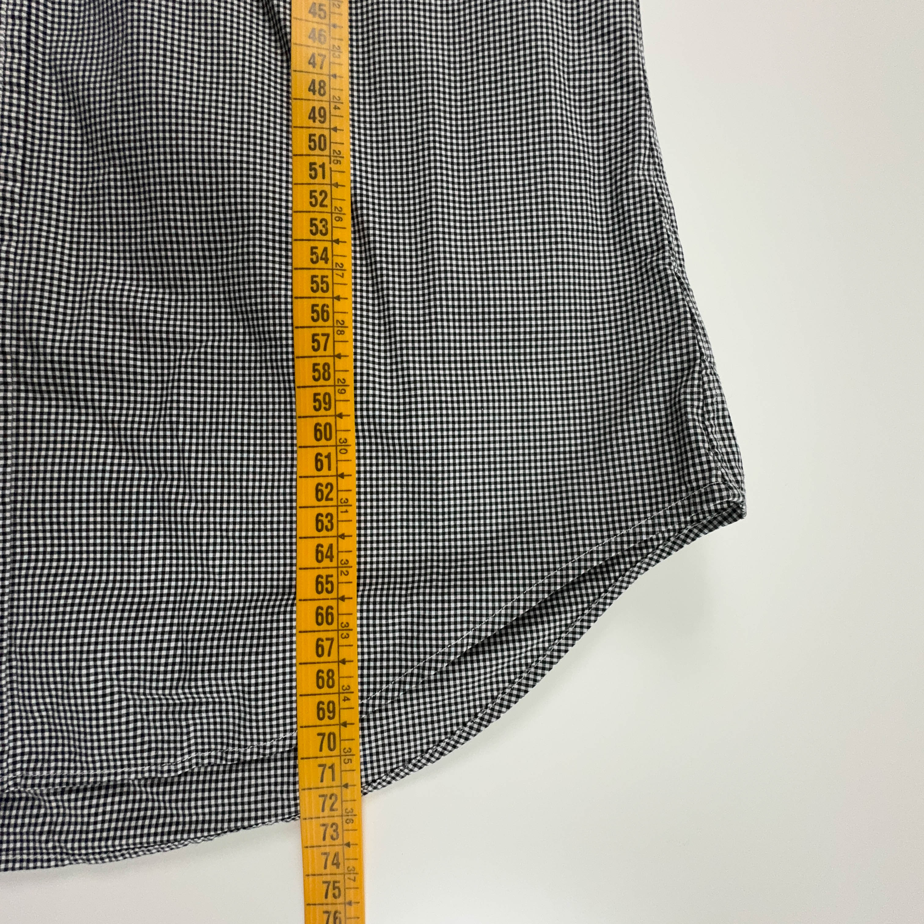 Camicia Ralph Lauren a quadri grigia e bianca slim fit - Taglia S uomo