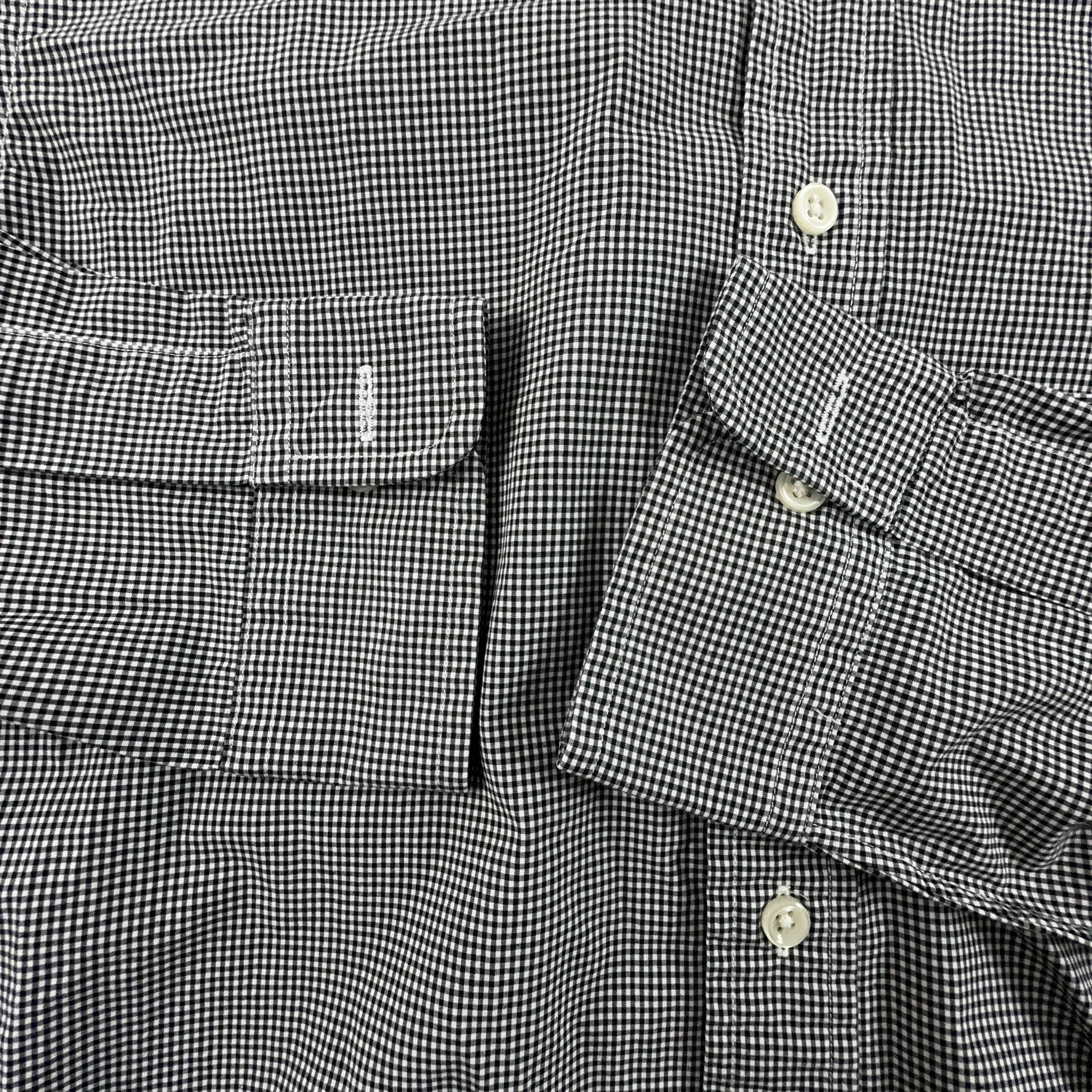 Camicia Ralph Lauren a quadri grigia e bianca slim fit - Taglia S uomo