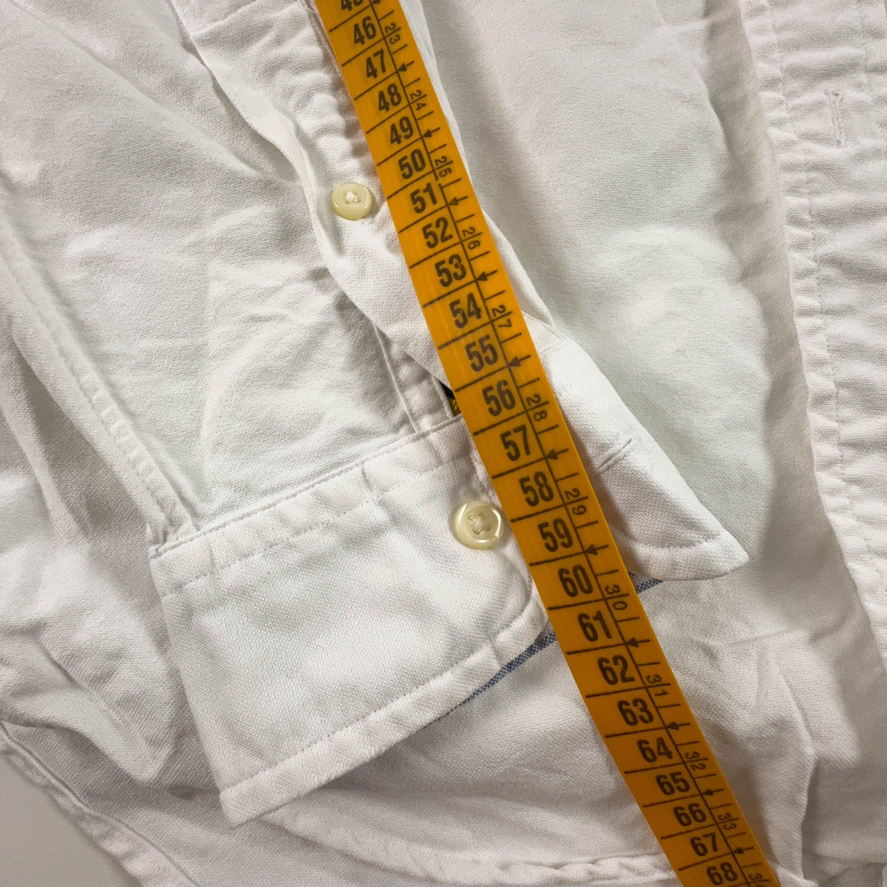 Camicia Ralph Lauren bianca tinta unita slim fit - Taglia S uomo