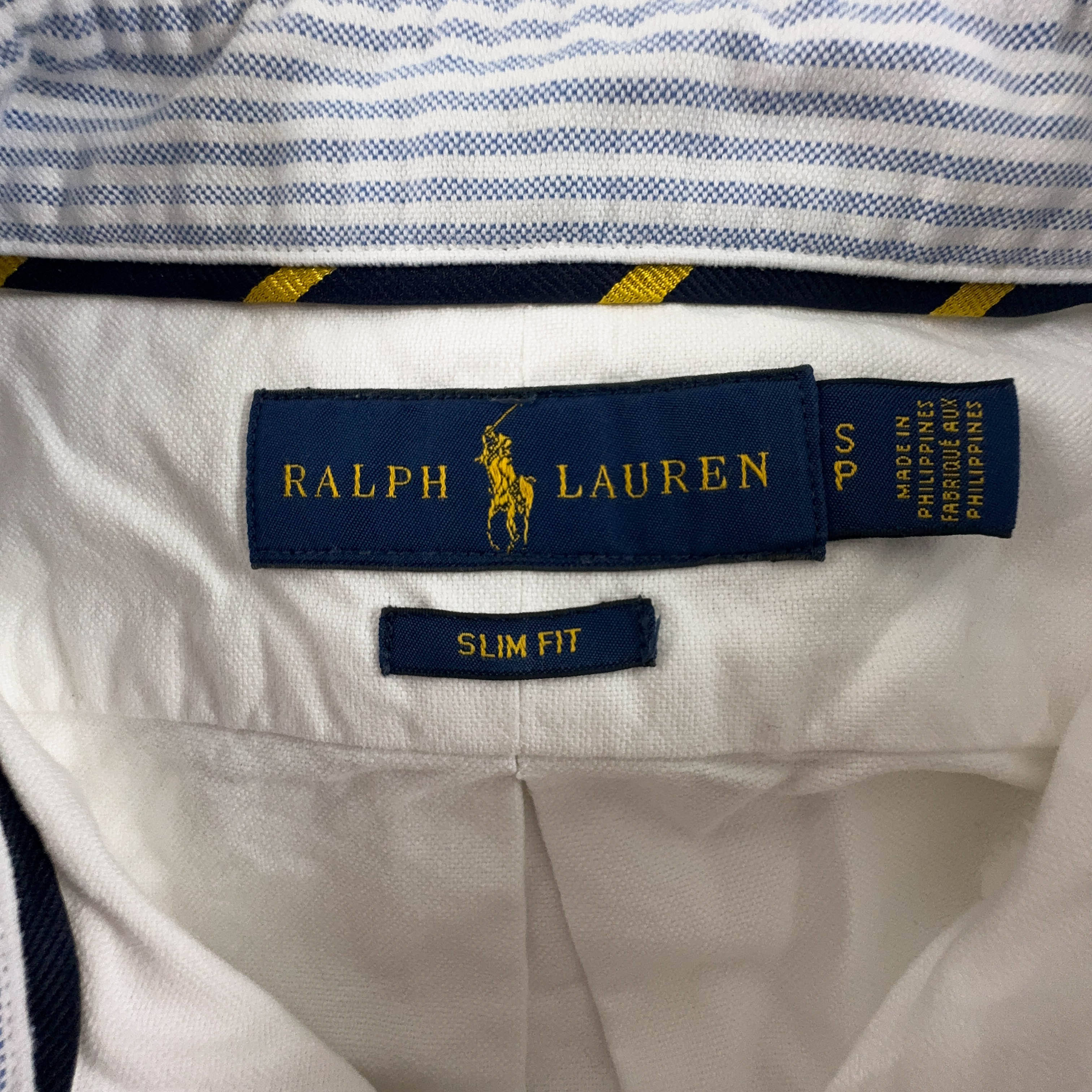 Camicia Ralph Lauren bianca tinta unita slim fit - Taglia S uomo