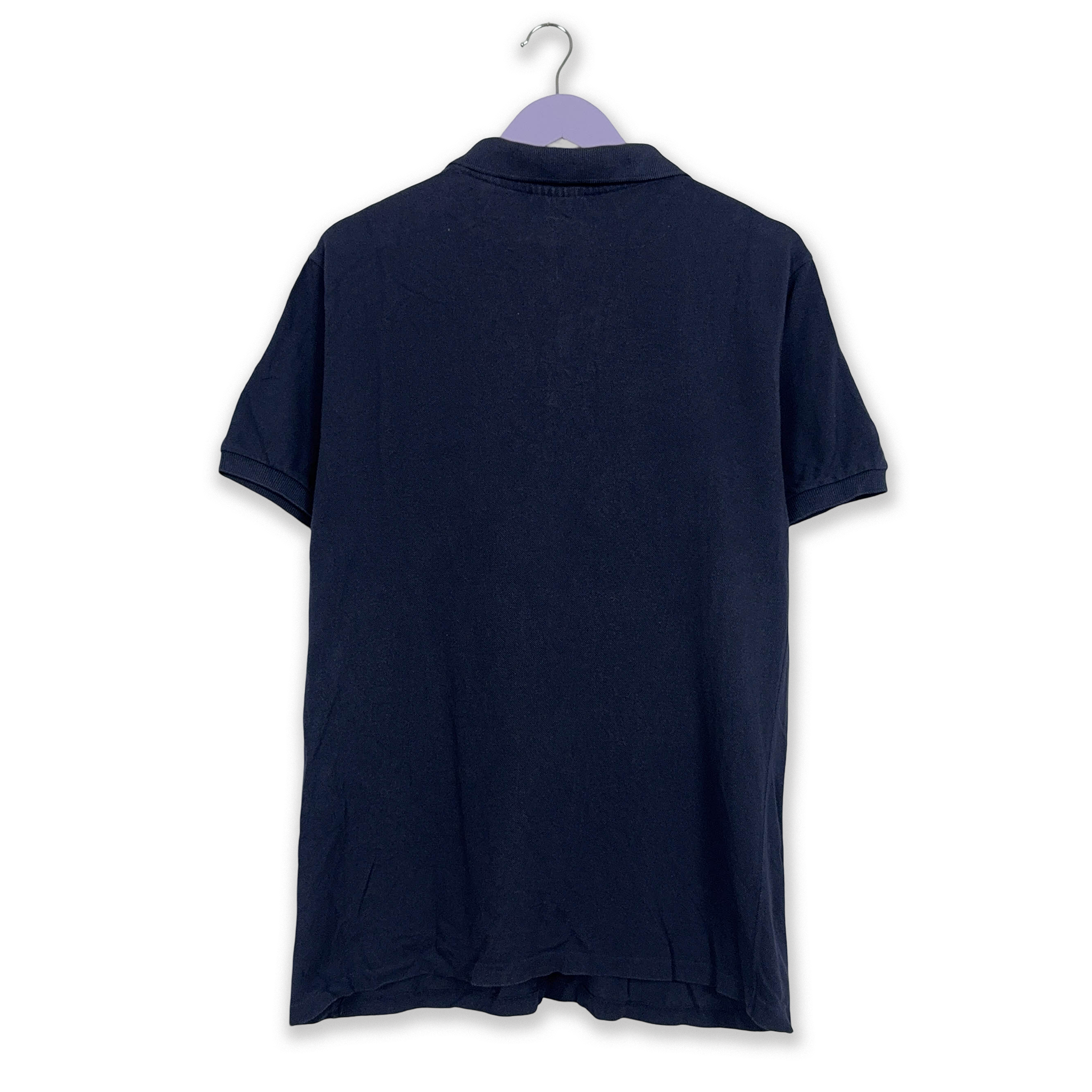 Lacoste Solid Dark Blue Polo Shirt - Men's Size M/L