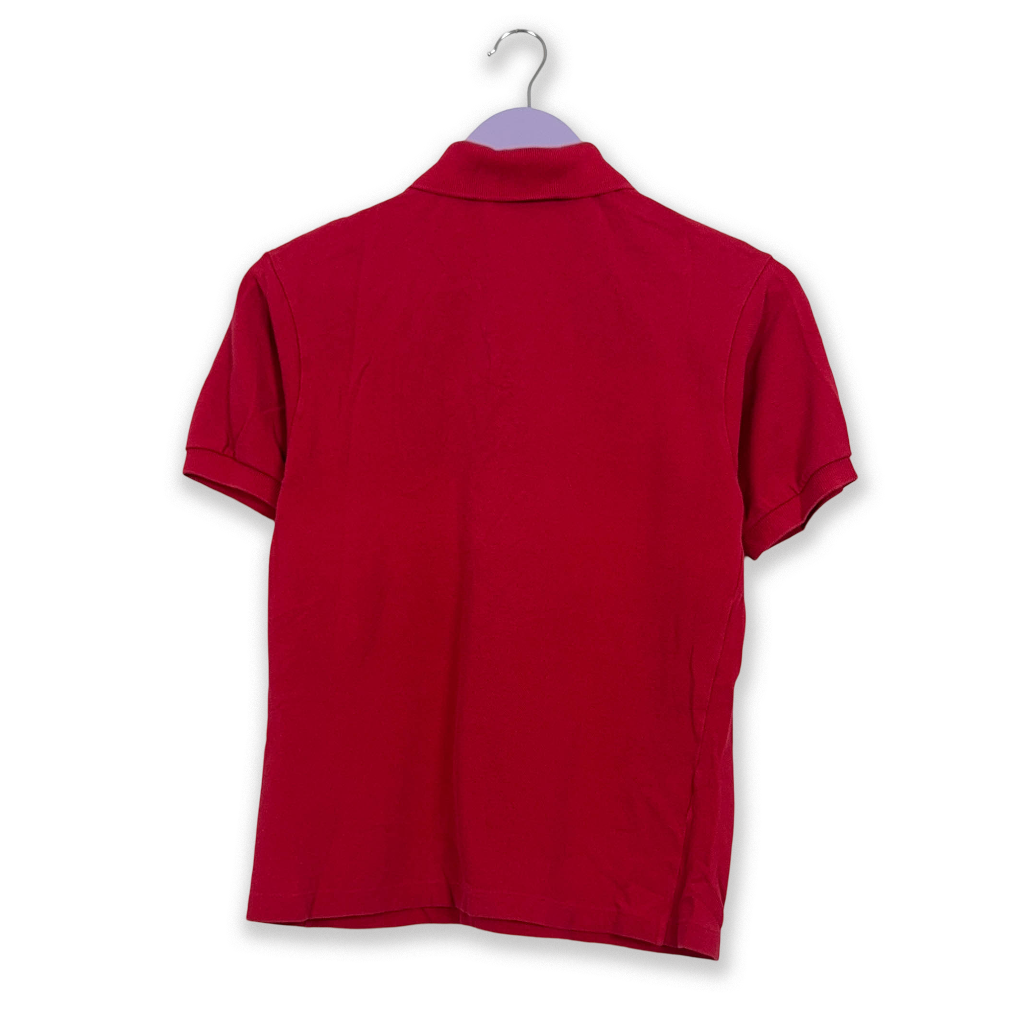 Lacoste Solid Red Polo Shirt - Men's Size S