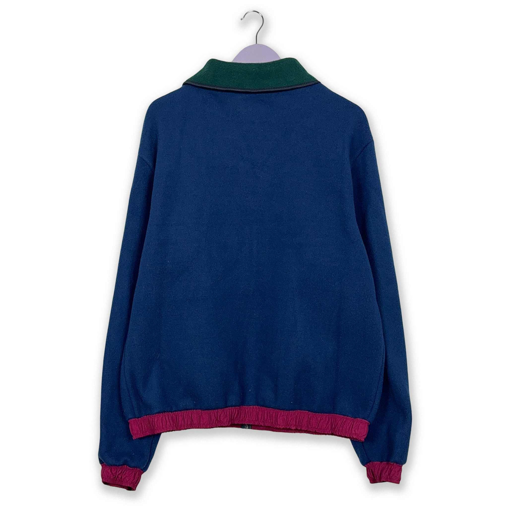 Vintage Blue and Green Full Zip Fleece - Size L/XL Men