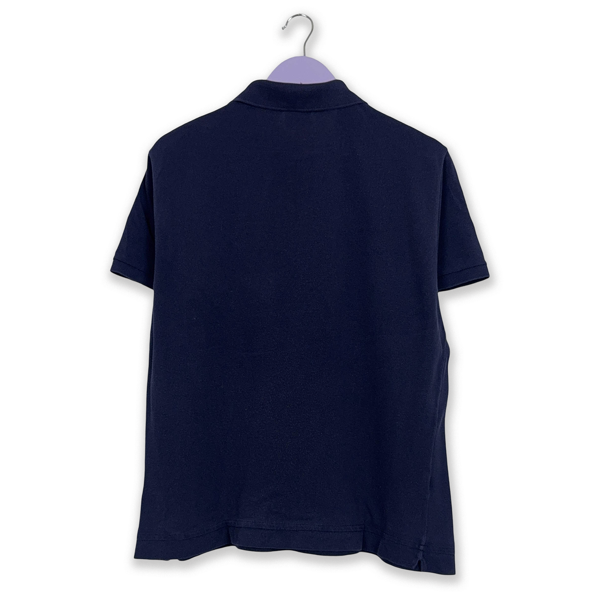 Lacoste Slim Fit Solid Color Dark Blue Polo Shirt - Men's Size 6