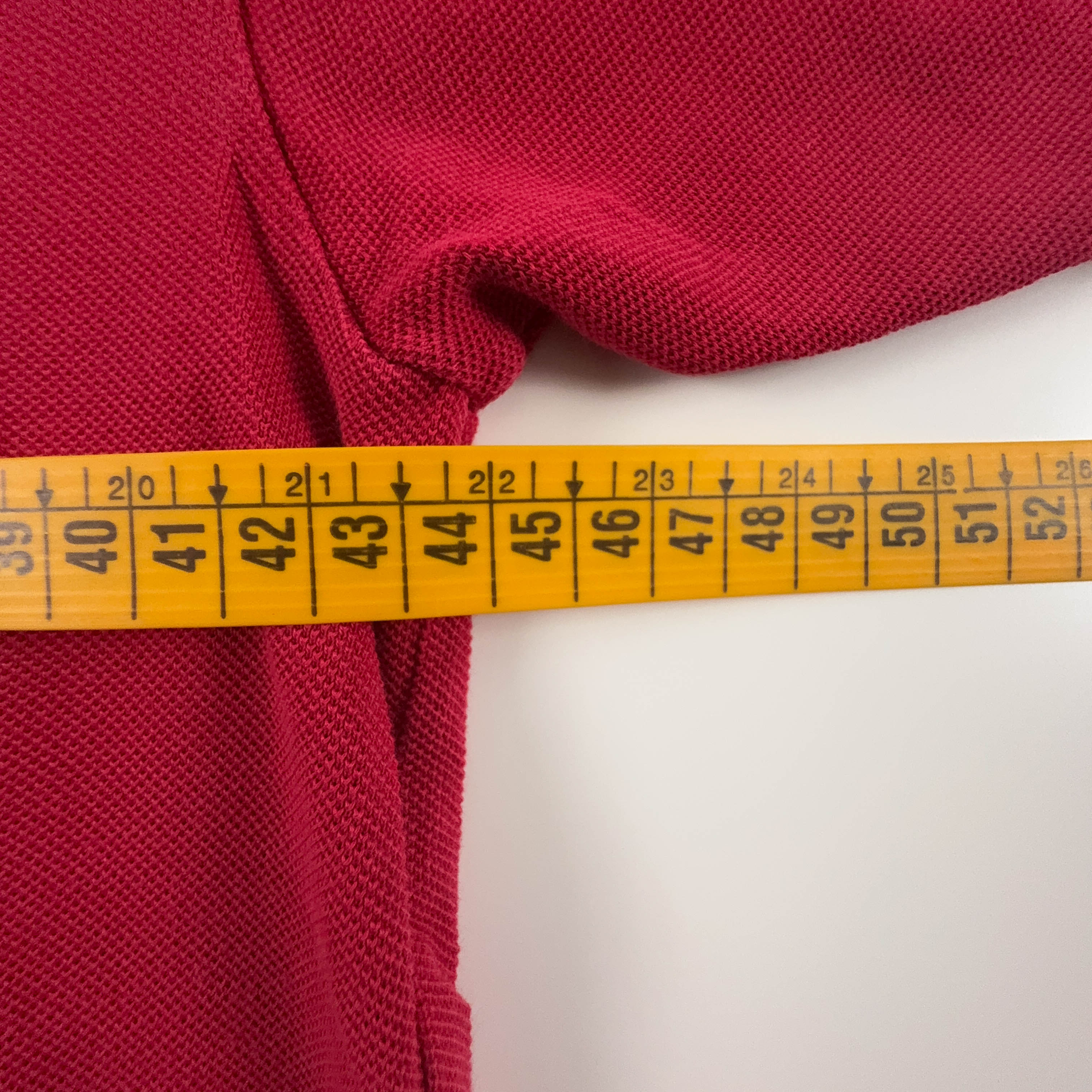 Lacoste Solid Red Polo Shirt - Men's Size S