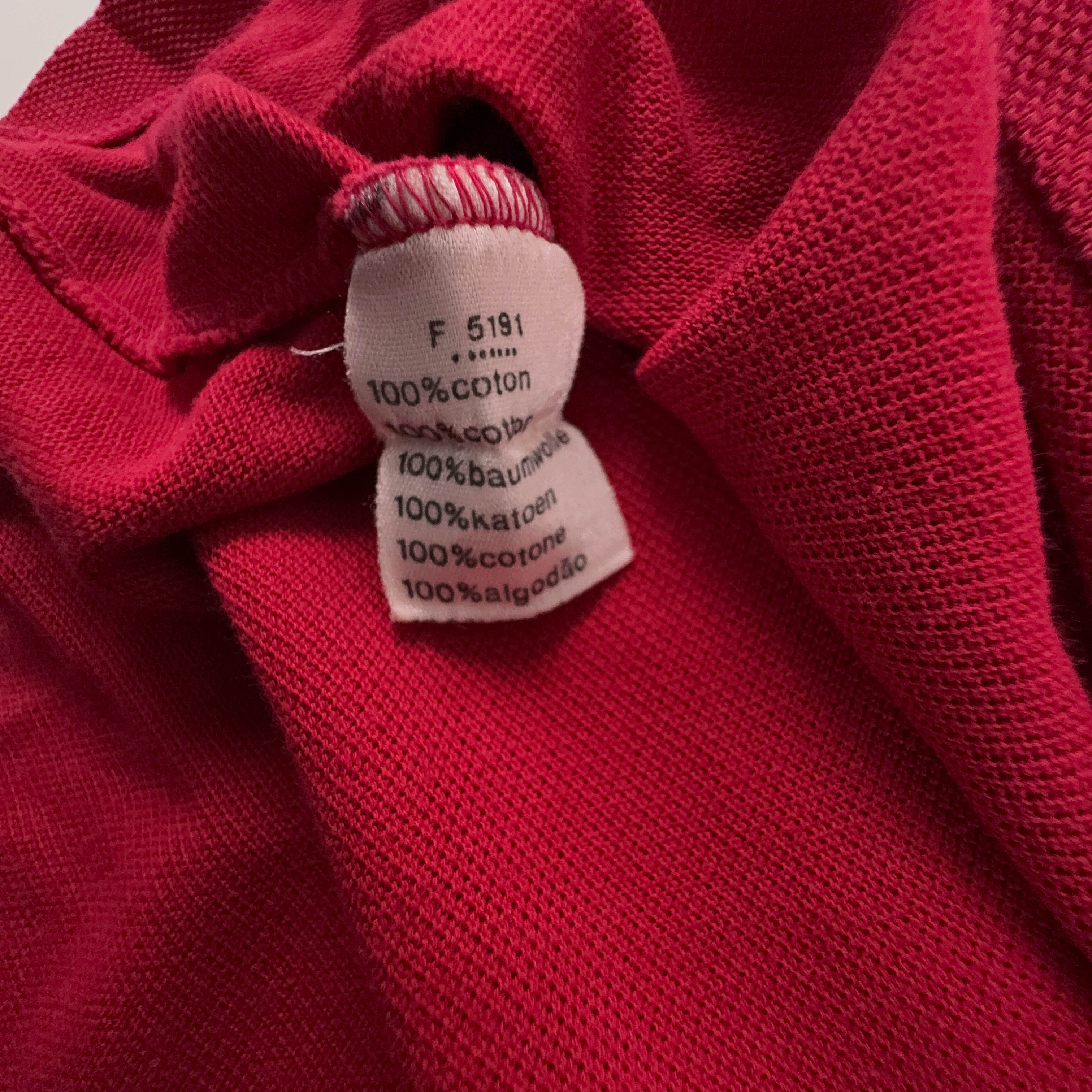 Lacoste Solid Red Polo Shirt - Men's Size S