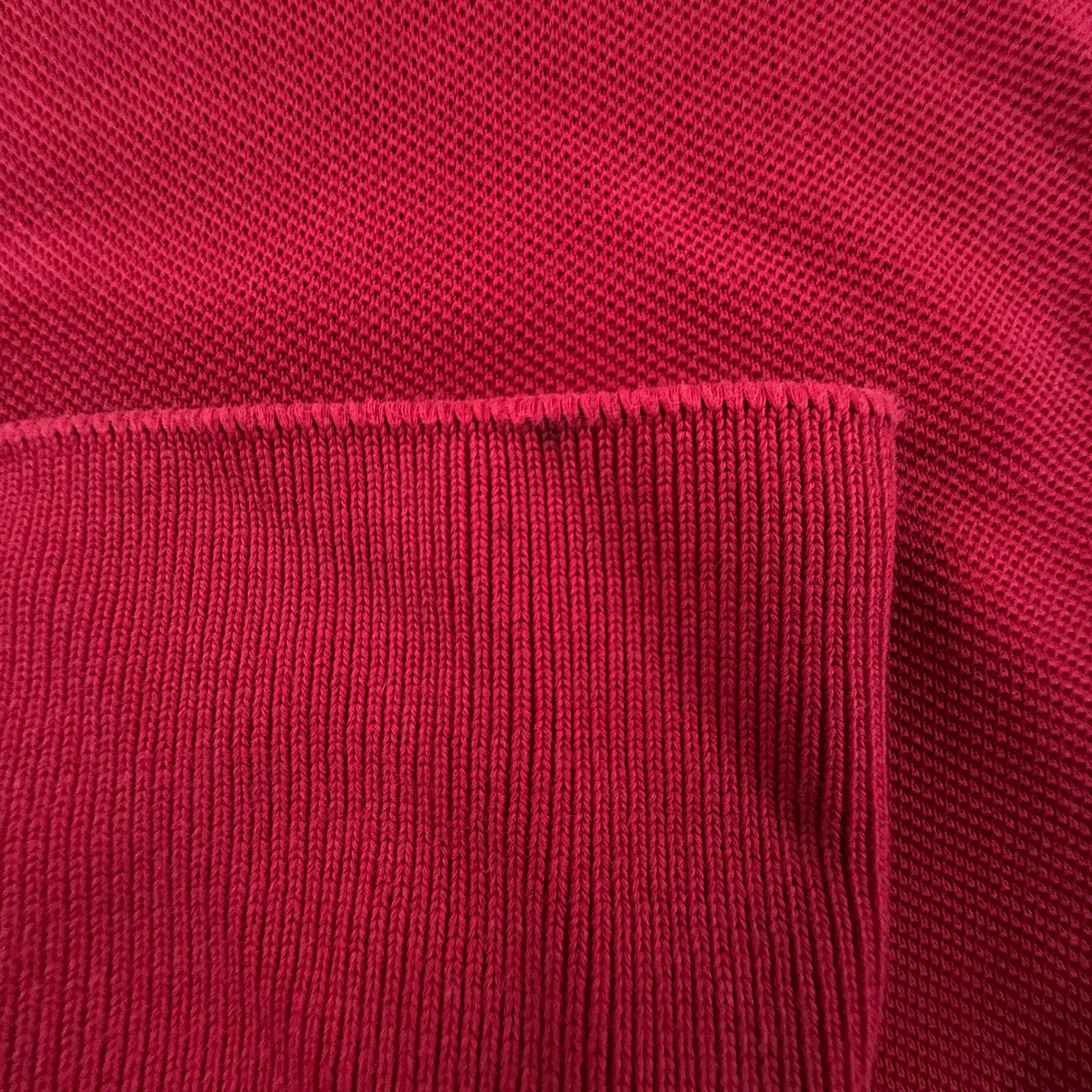 Lacoste Solid Red Polo Shirt - Men's Size S