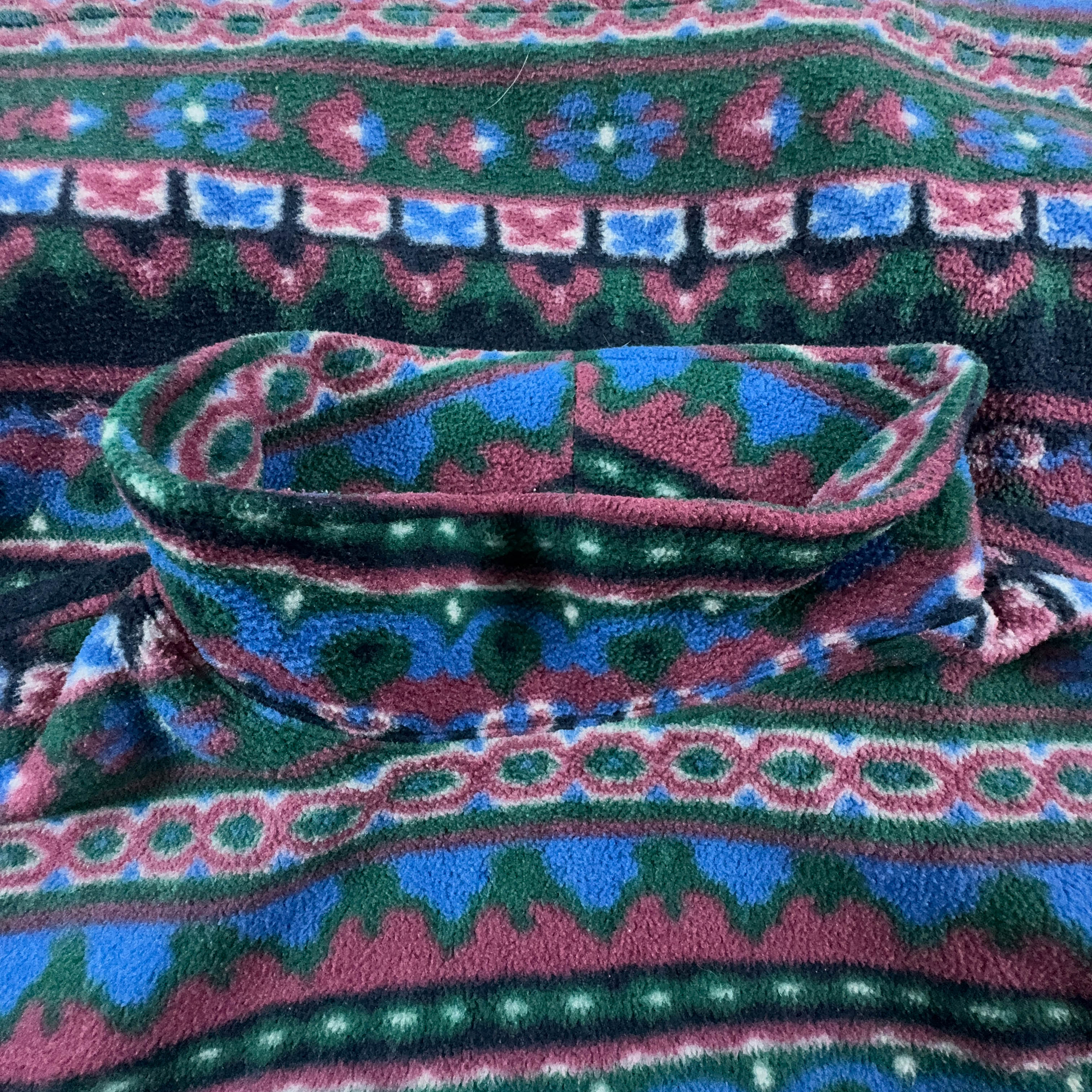 Fila Vintage Crewneck Pile with Bordeaux and Blue Stripes - Size I48 Men